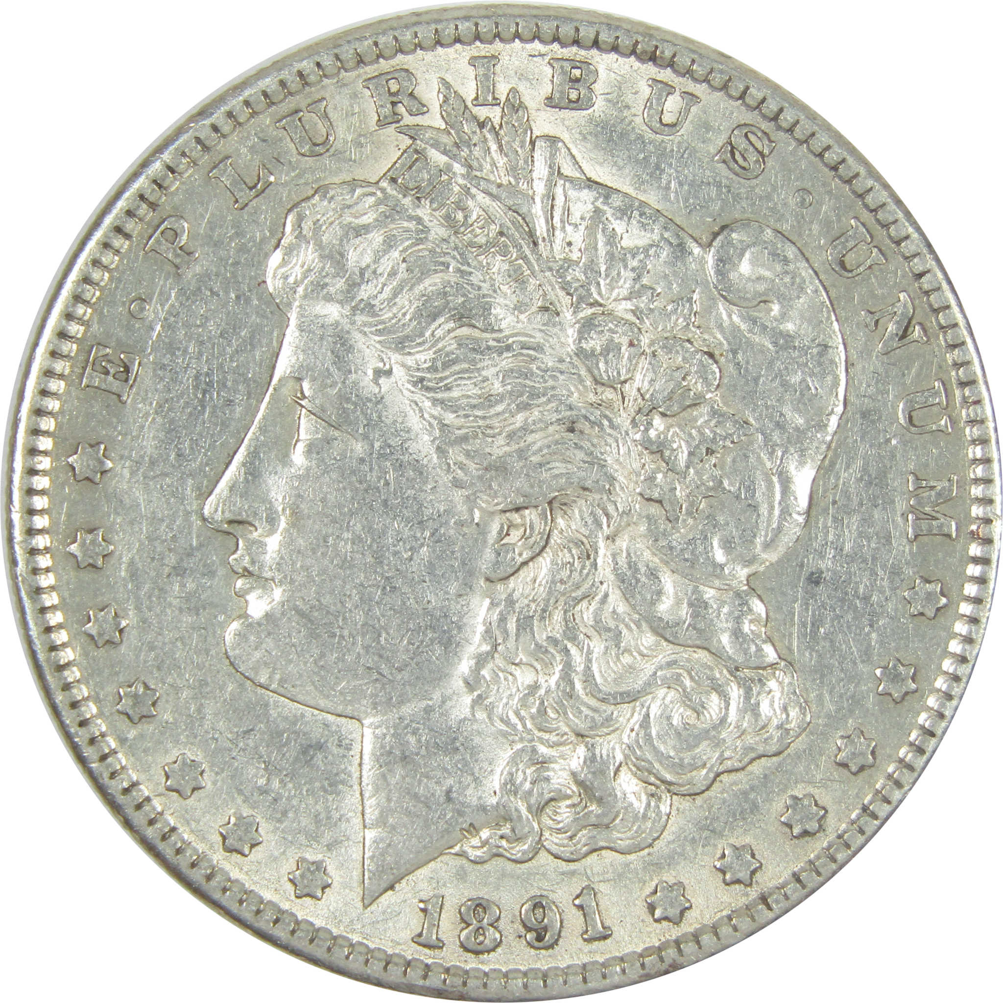 1891 S Morgan Dollar AU About Uncirculated Silver $1 Coin SKU:I15521 - Morgan coin - Morgan silver dollar - Morgan silver dollar for sale - Profile Coins &amp; Collectibles