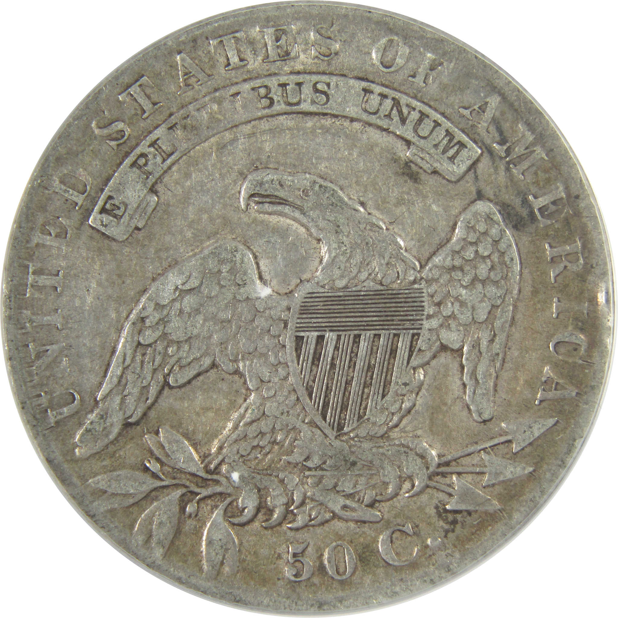 1836 Lettered Edge Capped Bust Half Dollar VF 25 ANACS SKU:I16341