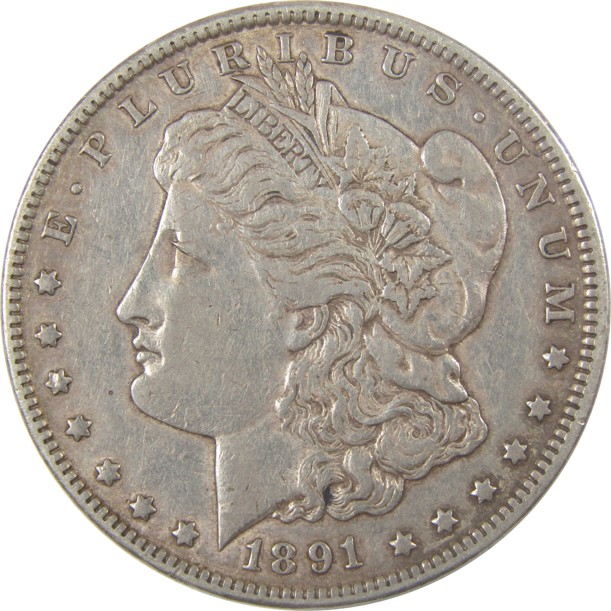 1891 CC Morgan Silver Dollar XF EF Extremely Fine $1 Coin SKU:I23933