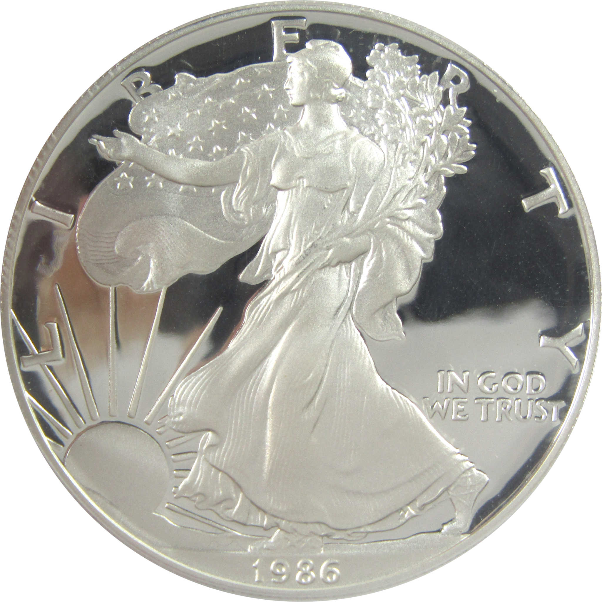 1986 S American Eagle Dollar Gem Proof PCGS 1 oz Bullion SKU:CPC9021