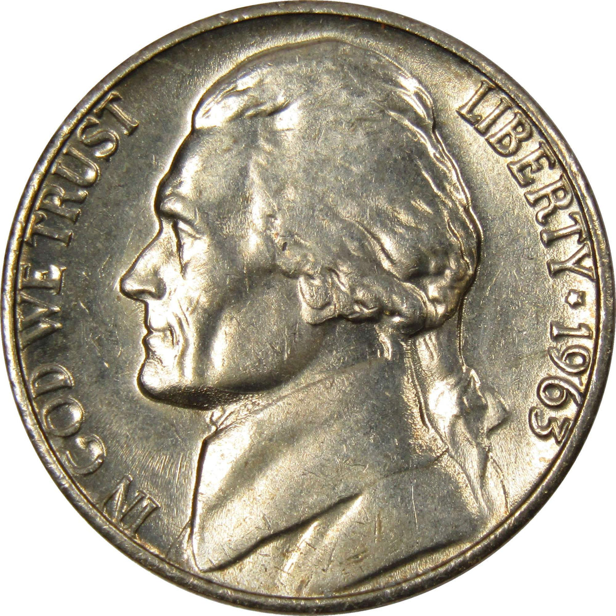 1963 Jefferson Nickel Uncirculated Mint State 5c Coin Collectible