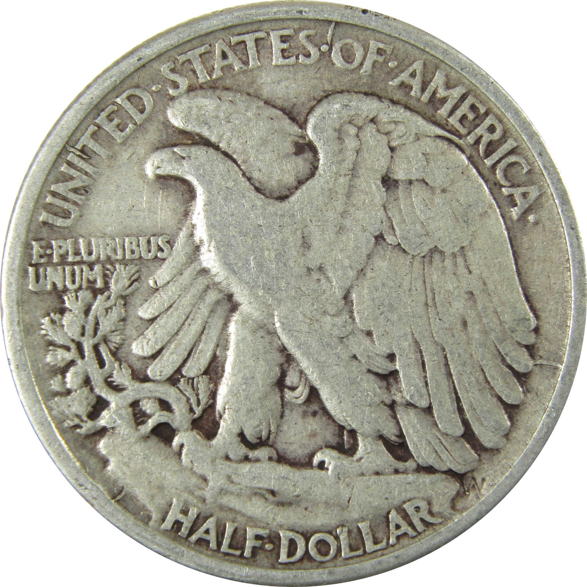 1934 Liberty Walking Silver Half Dollar F Fine 50c Coin SKU:CP505