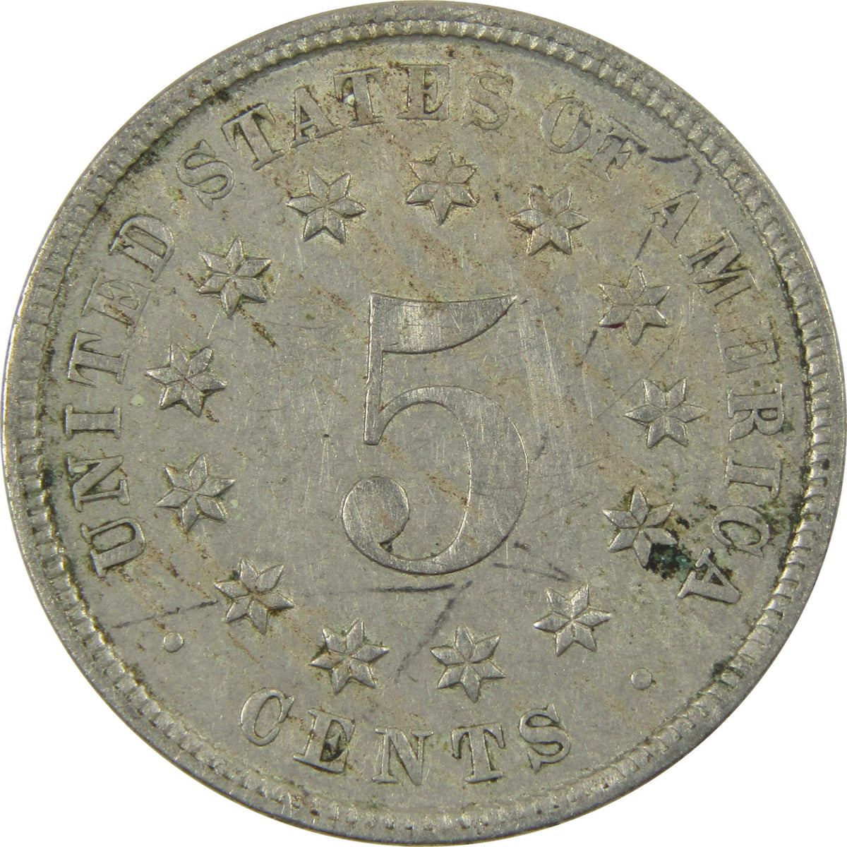 1883 Shield Nickel XF EF Extremely Fine 5c Coin Collectible SKU:CP1753