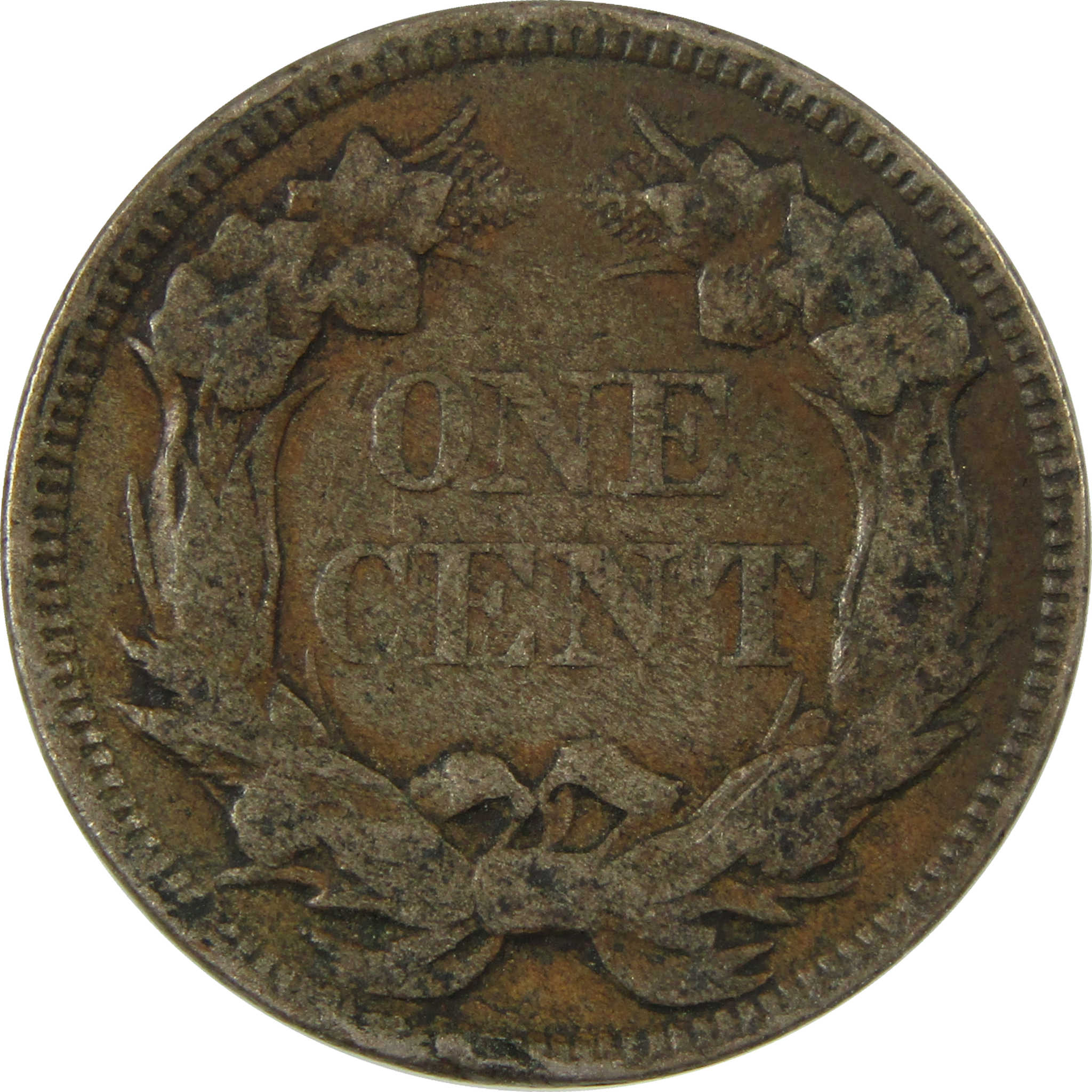 1857 Flying Eagle Cent F Fine Penny 1c Coin Collectible SKU:I26963