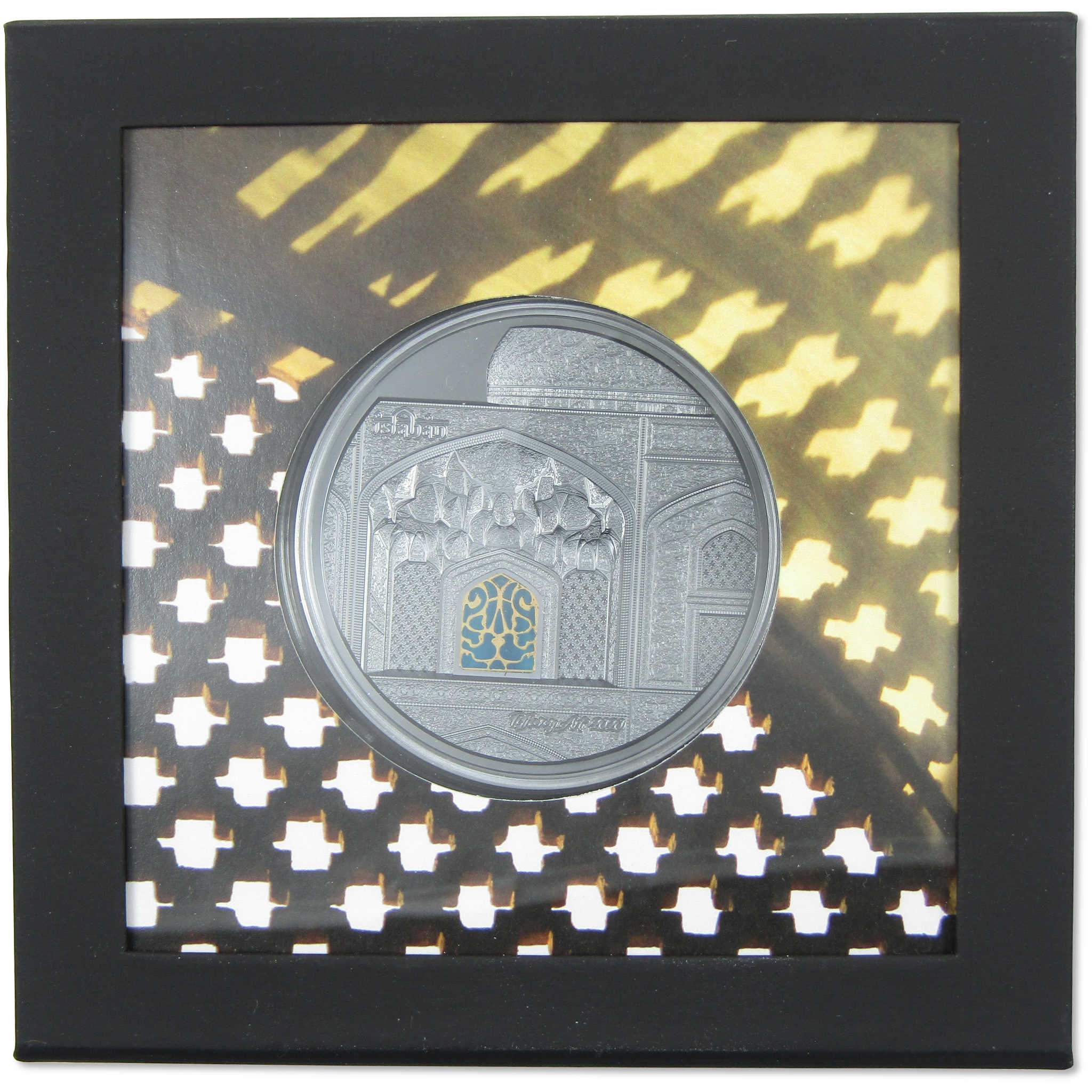 Tiffany Art Isfahan 5 oz .999 Silver $25 Proof Coin 2020 Palau COA