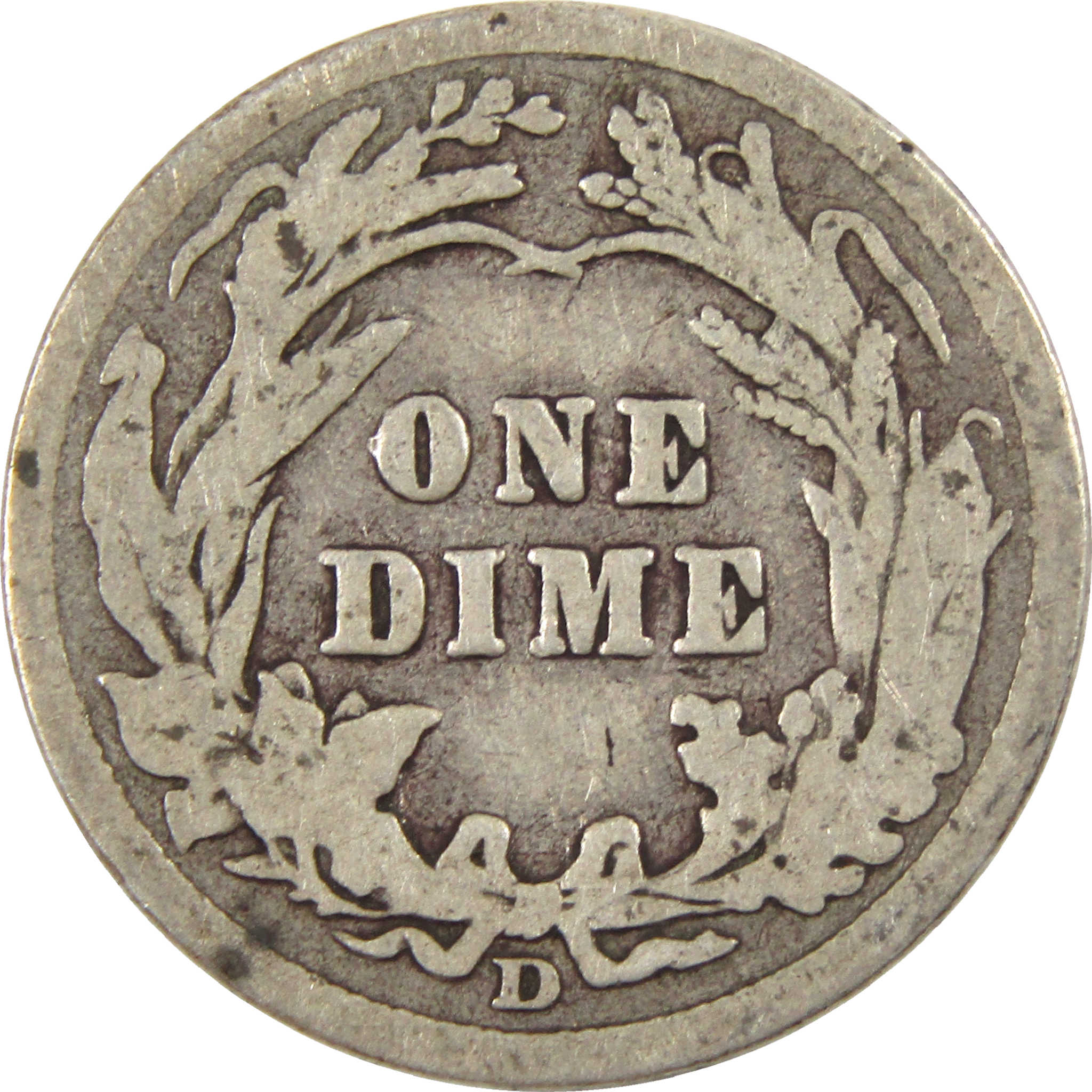 1911 D Barber Dime G Good Silver 10c Coin