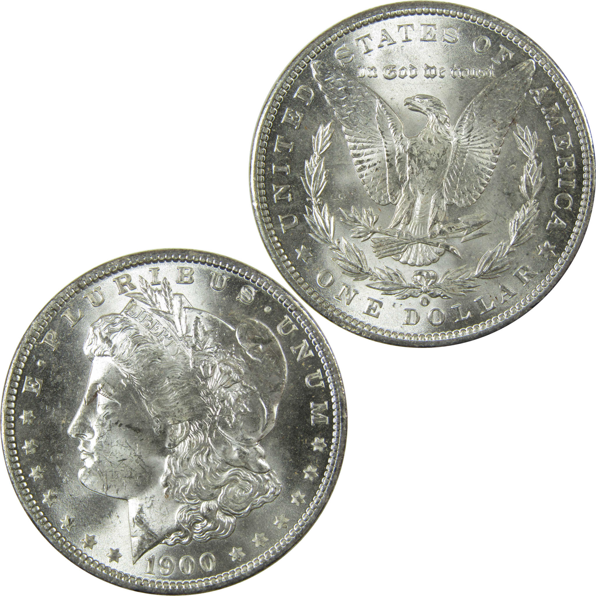 1900 O Morgan Silver Dollar Uncirculated Mint State $1 Coin SKU:I27746
