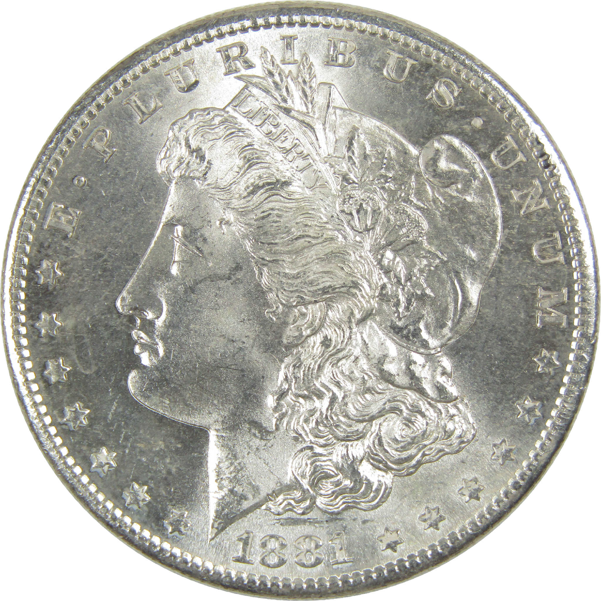 1881 S Morgan Dollar BU Gem Uncirculated Silver $1 Coin - Morgan coin - Morgan silver dollar - Morgan silver dollar for sale - Profile Coins &amp; Collectibles