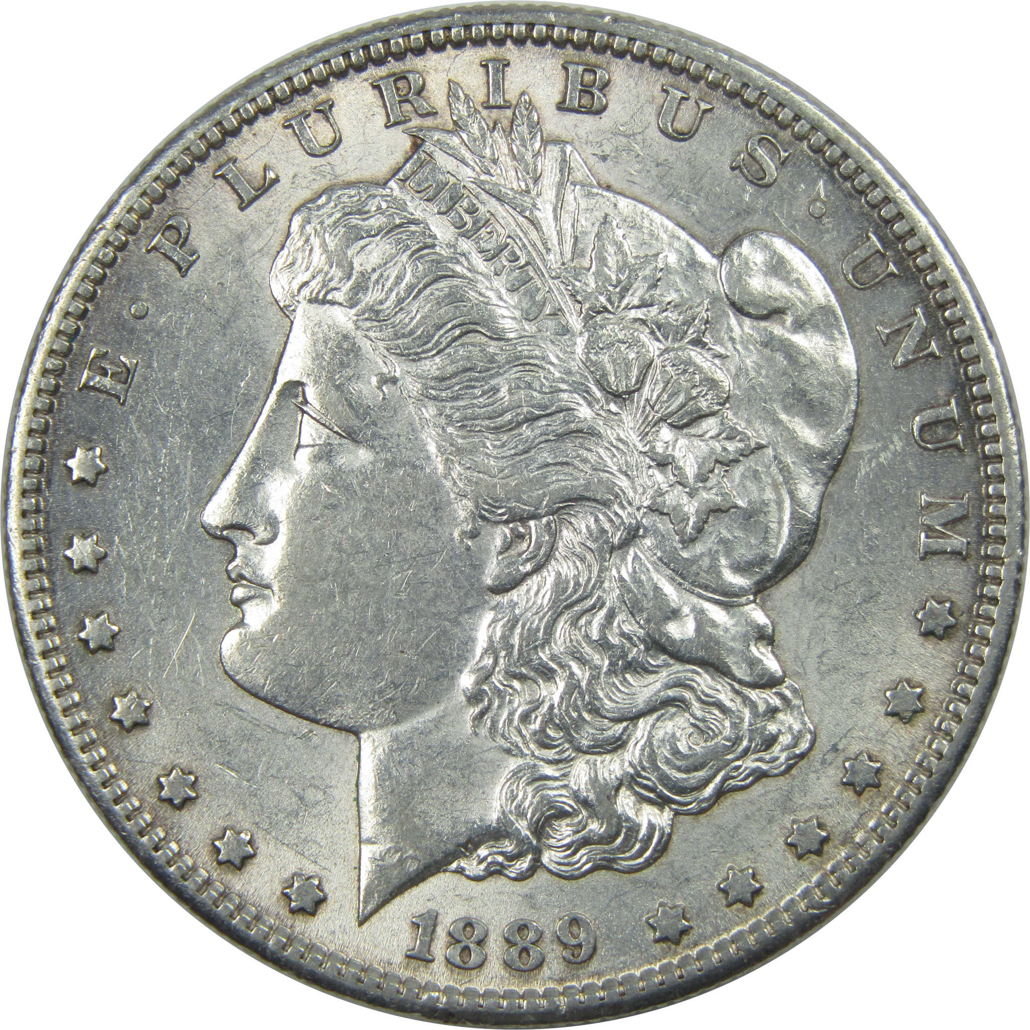 1889 S Morgan Dollar AU About Uncirculated Silver $1 Coin SKU:I15247 - Morgan coin - Morgan silver dollar - Morgan silver dollar for sale - Profile Coins &amp; Collectibles