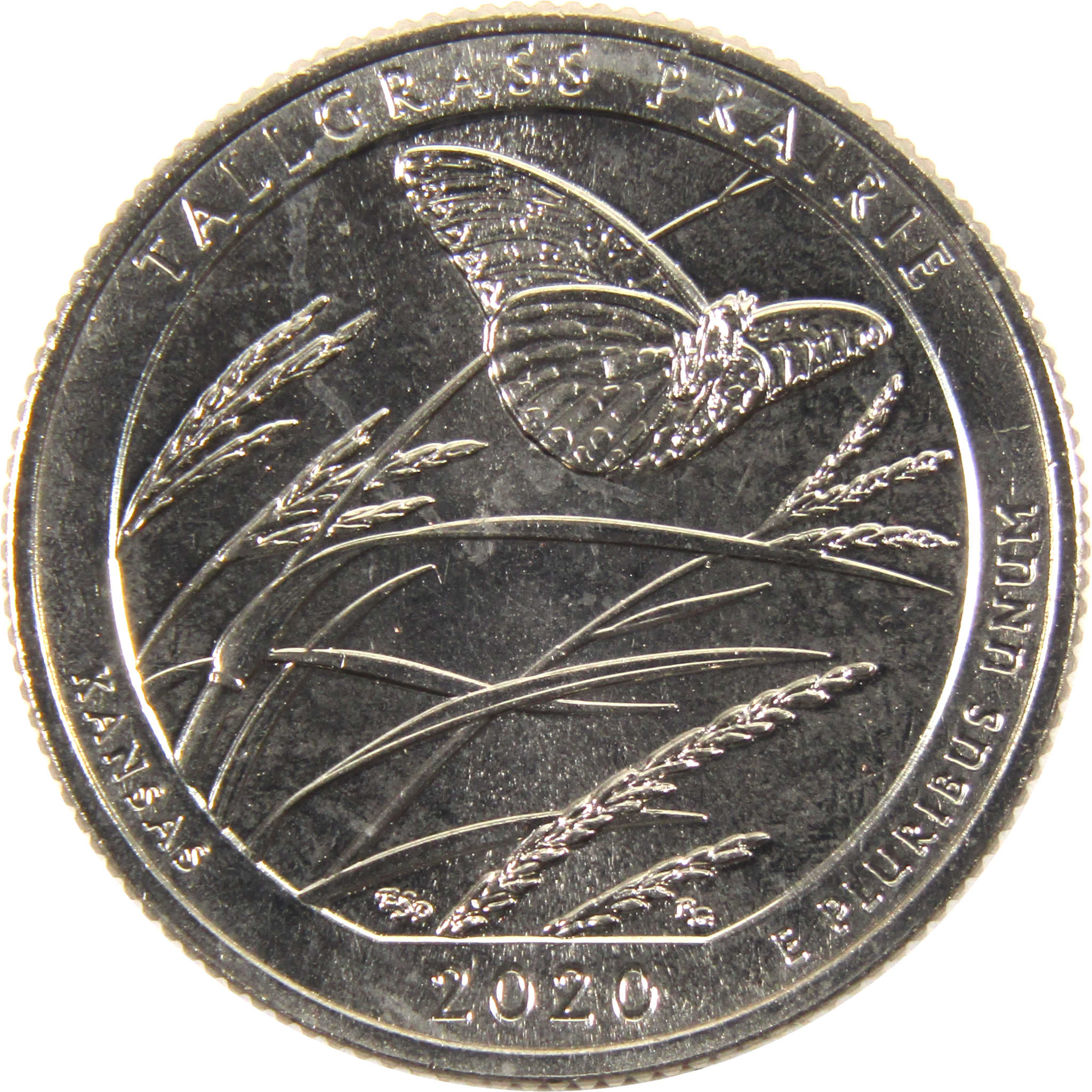 2020 S Tallgrass Prairie National Park Quarter Uncirculated Clad Coin