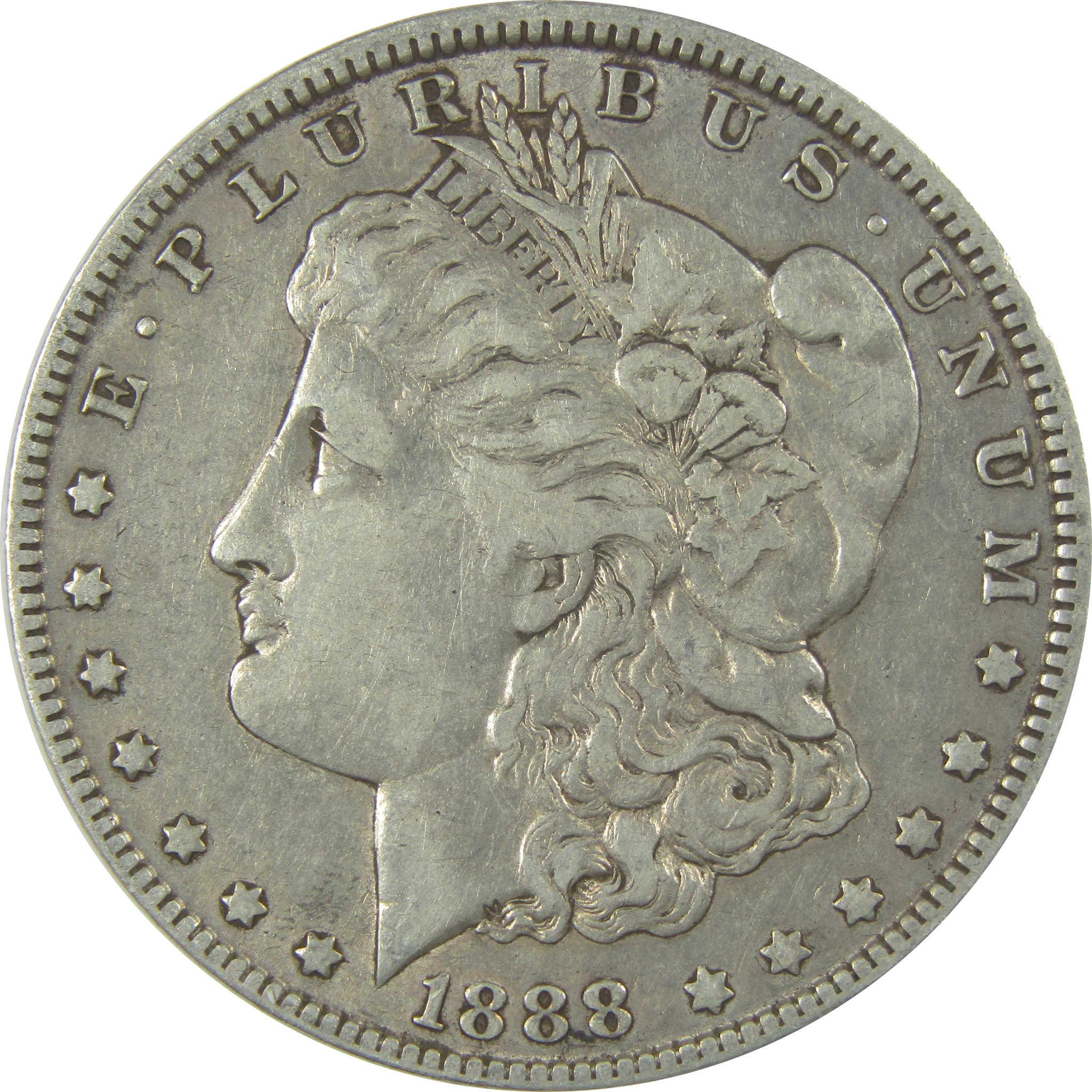 1888 O Hot Lips Morgan Dollar XF EF Extremely Fine Silver SKU:I23529 - Morgan coin - Morgan silver dollar - Morgan silver dollar for sale - Profile Coins &amp; Collectibles
