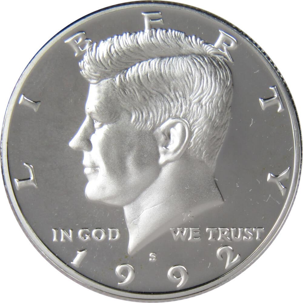 1992 S Kennedy Silver Half Dollar Proof 50c Coin Collectible