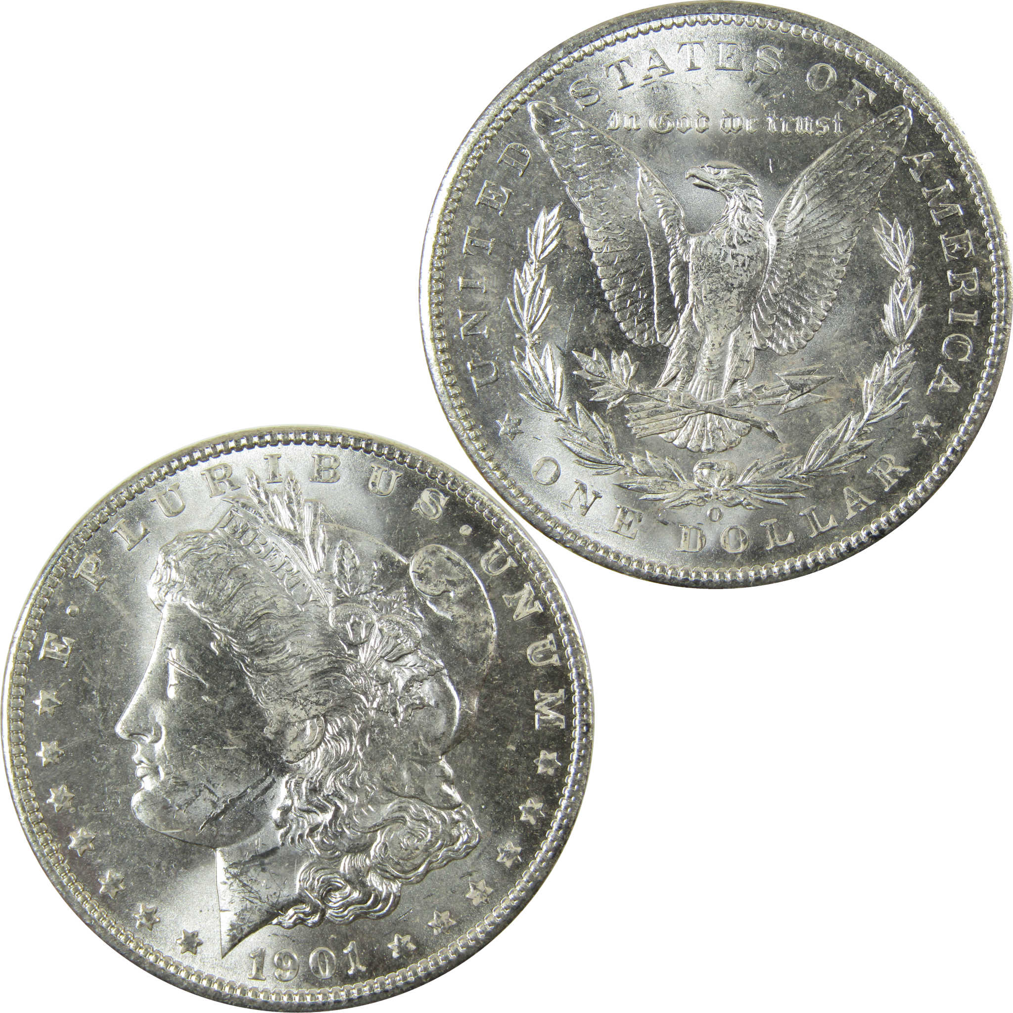 1901 O Morgan Silver Dollar Uncirculated Mint State $1 Coin SKU:I28493