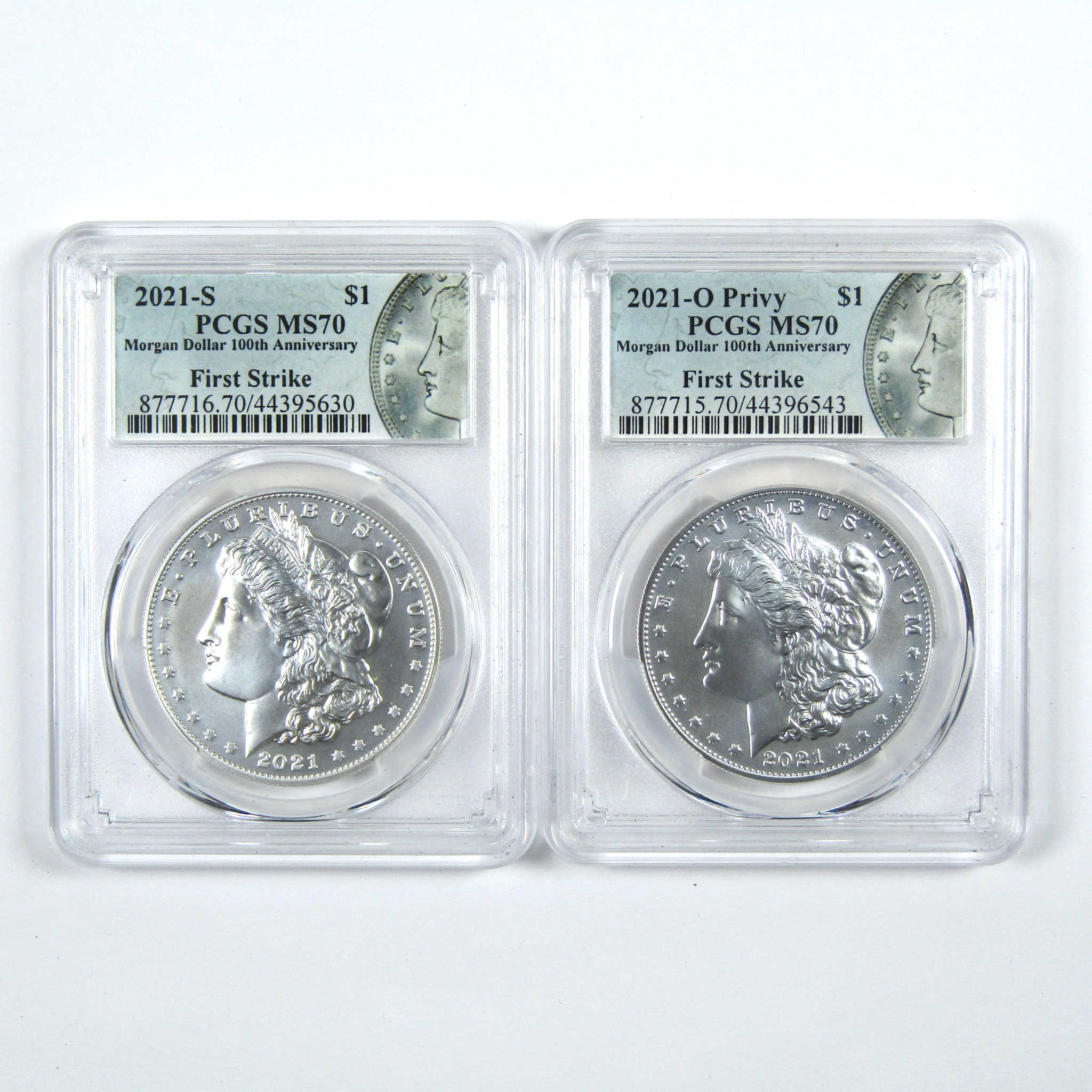 2021 Morgan & Peace Dollar Set MS 70 PCGS First Strike SKU:CPC7842 - Morgan coin - Morgan silver dollar - Morgan silver dollar for sale - Profile Coins &amp; Collectibles