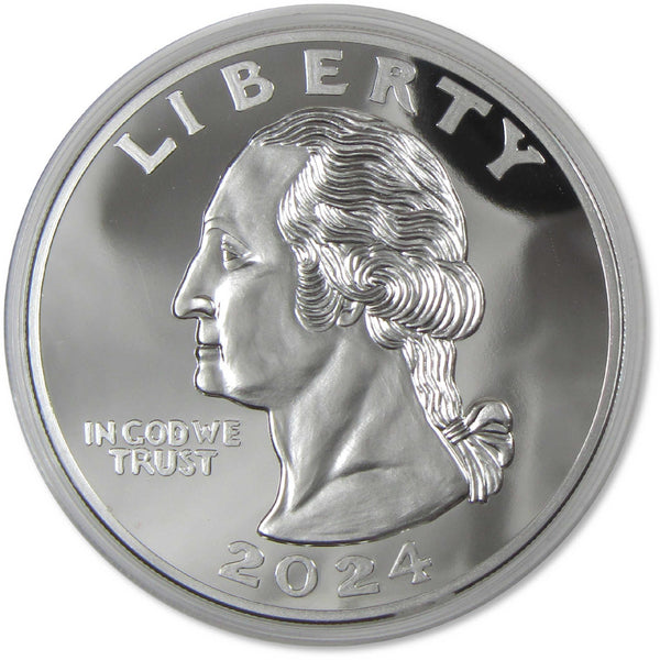 2024 George Washington Quarter 4 oz Silver Bullion Round Collectible