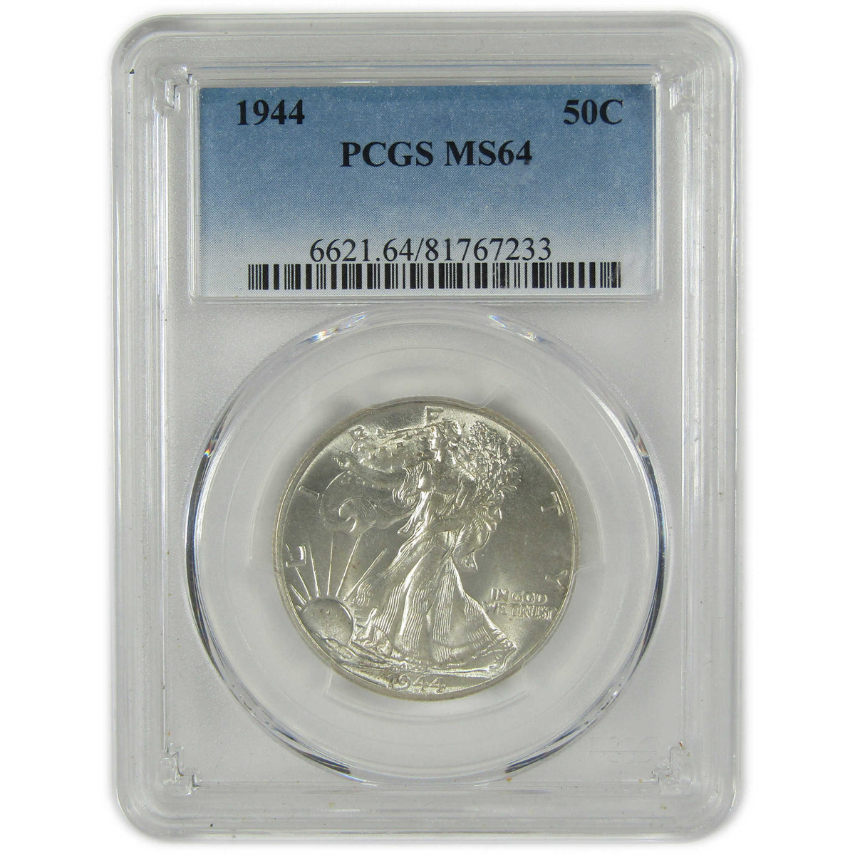 1944 Liberty Walking Silver Half Dollar MS 64 PCGS 50c Coin SKU:I28822
