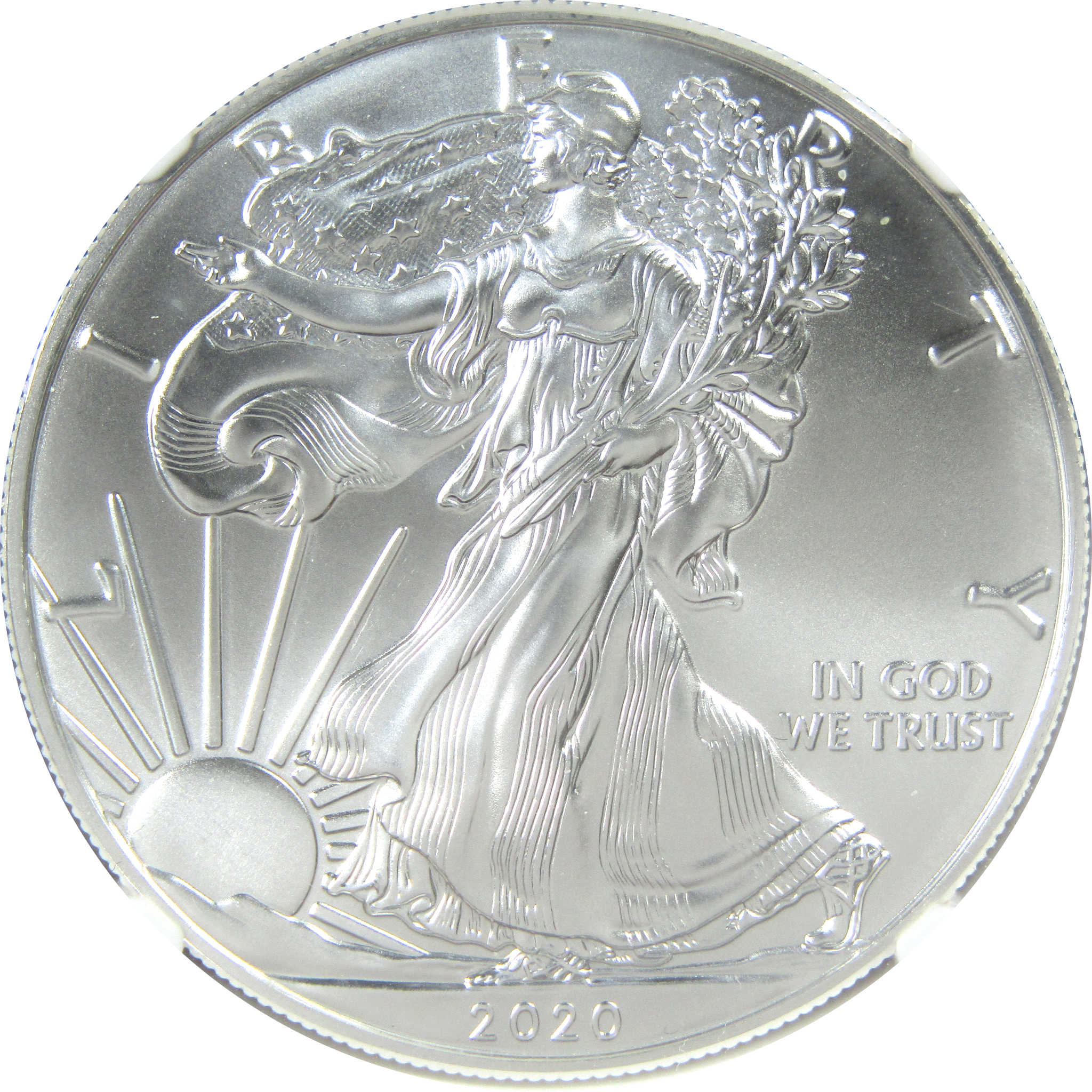 2020 (S) American Silver Eagle MS 70 NGC First Day SKU:CPC6991