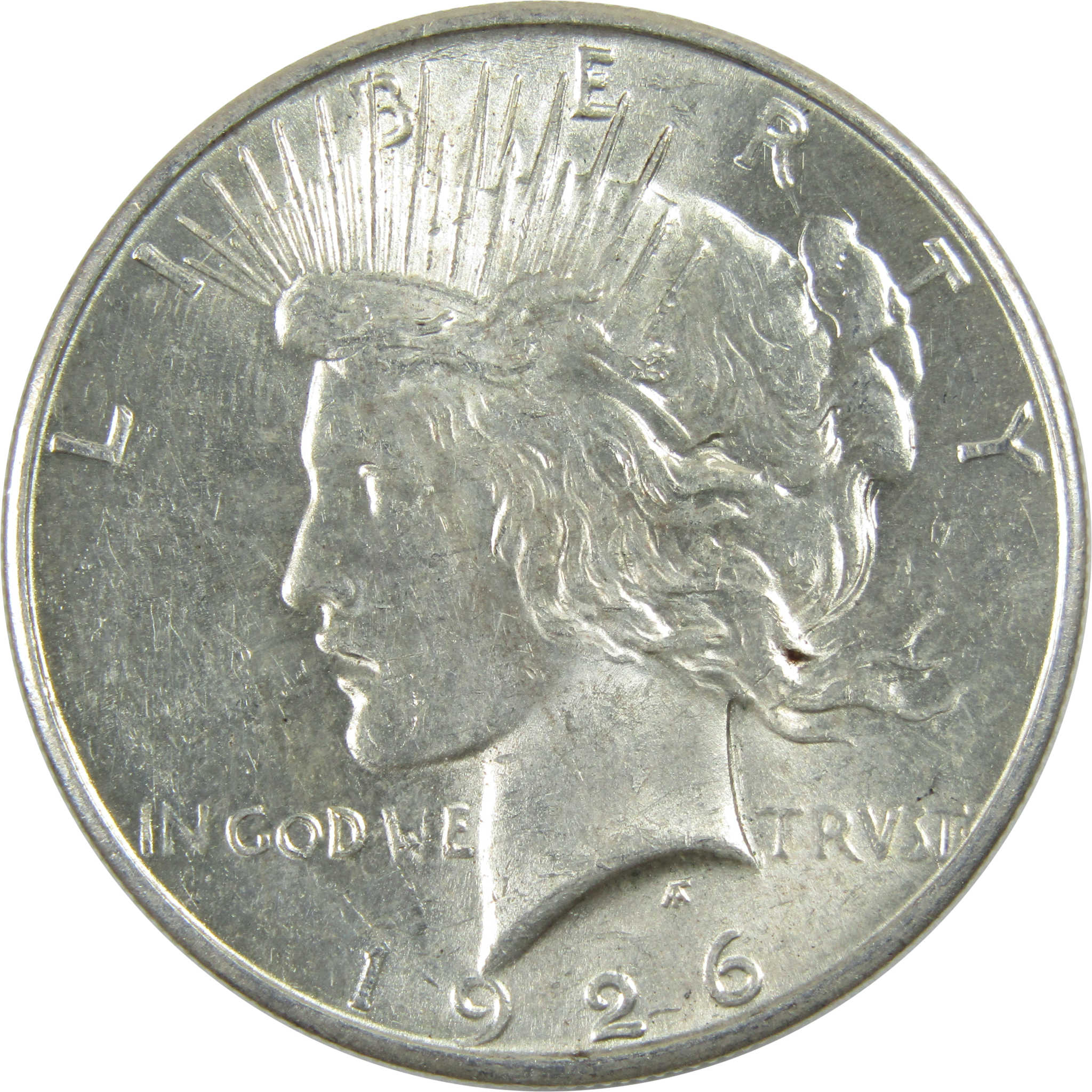 1926 S Peace Dollar AU About Uncirculated Silver $1 Coin SKU:I12834