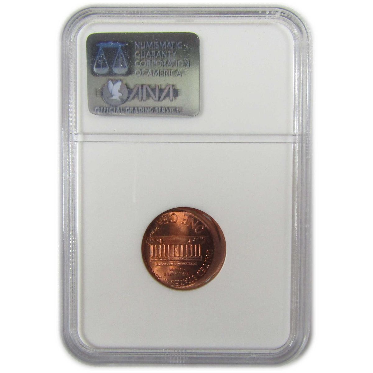Lincoln Memorial Cent No Date MS 65 RD NGC Off Center Error SKU:CP1671