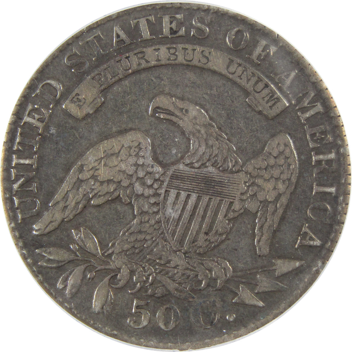 1829 Small Letters Capped Bust Silver Half Dollar VF 20 ICG SKU:I29065