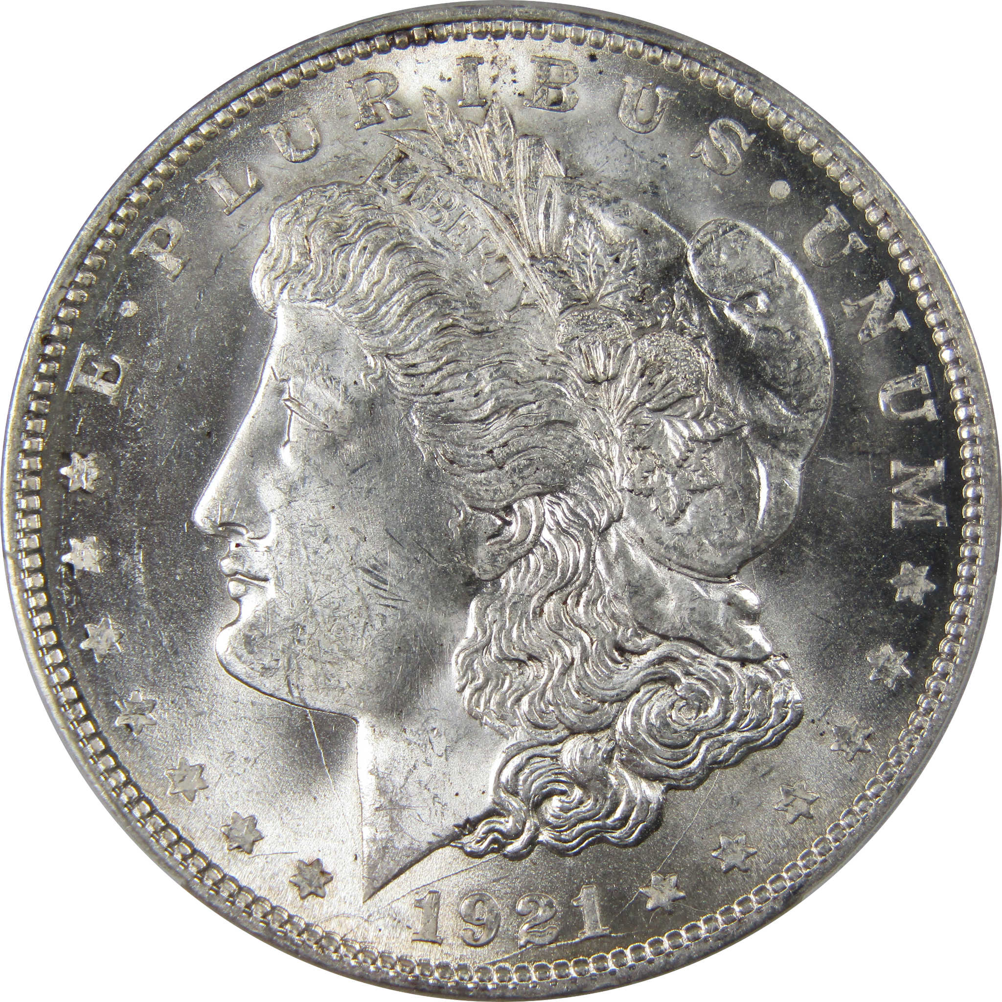 1921 D Morgan Dollar MS 63 PCGS Silver Uncirculated $1 Coin SKU:I23708