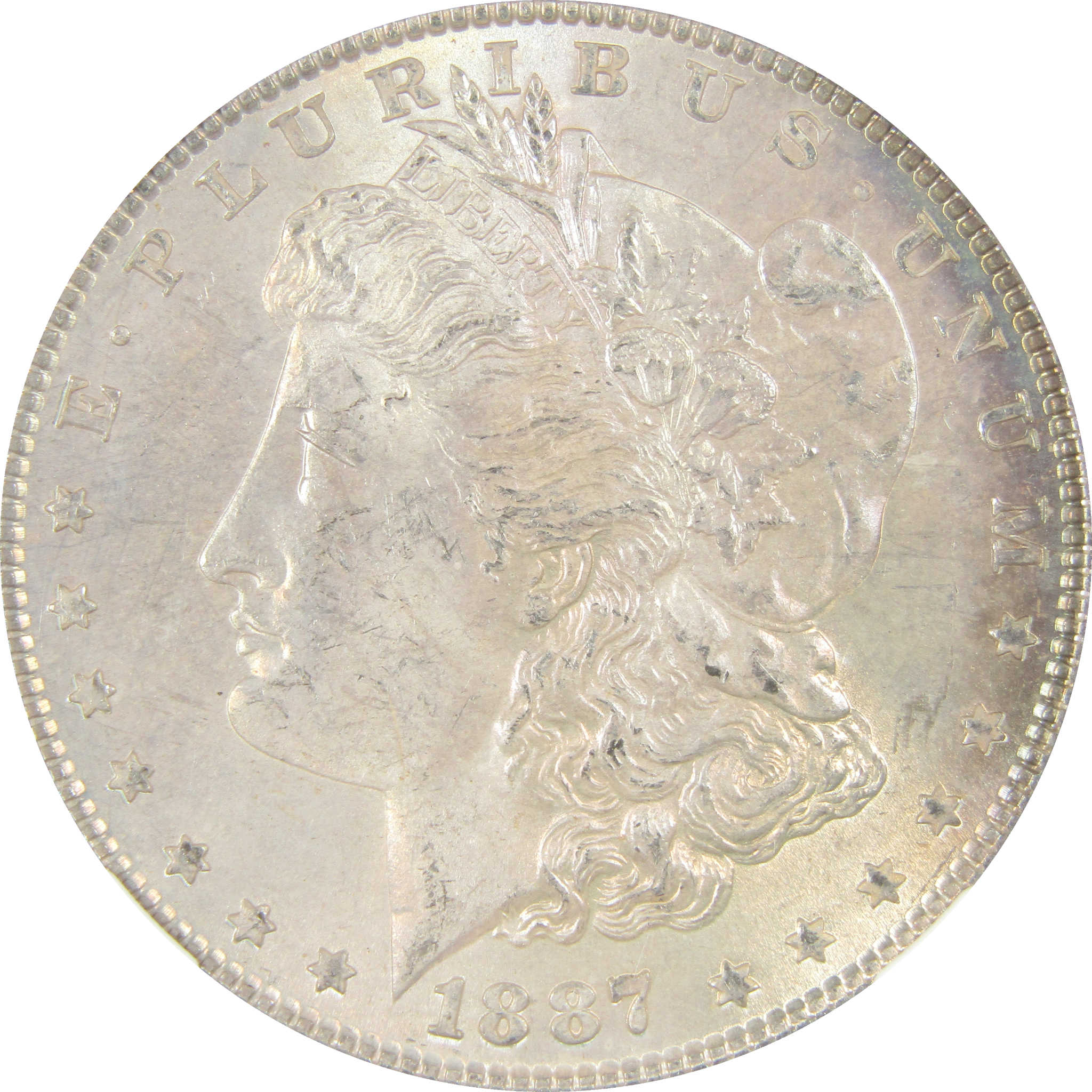 1887/1887 VAM-5 Doubled Date Morgan Silver Dollar MS 64 NGC SKU:I27560