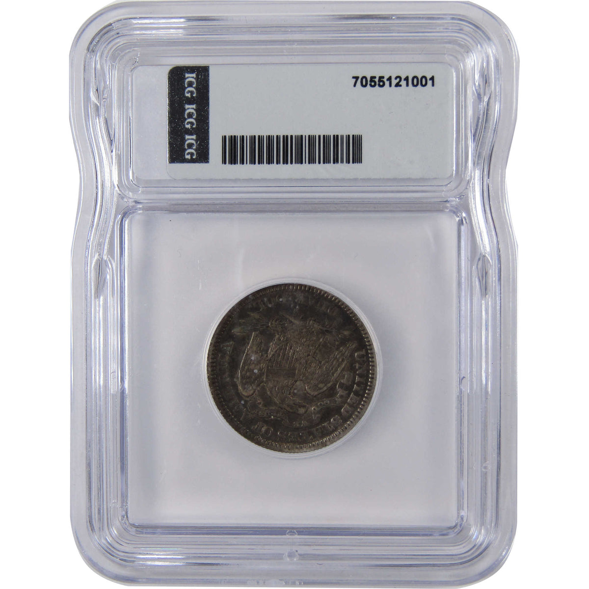 1876 S Seated Liberty Silver Quarter EF 40 ICG 25c Coin SKU:I29149