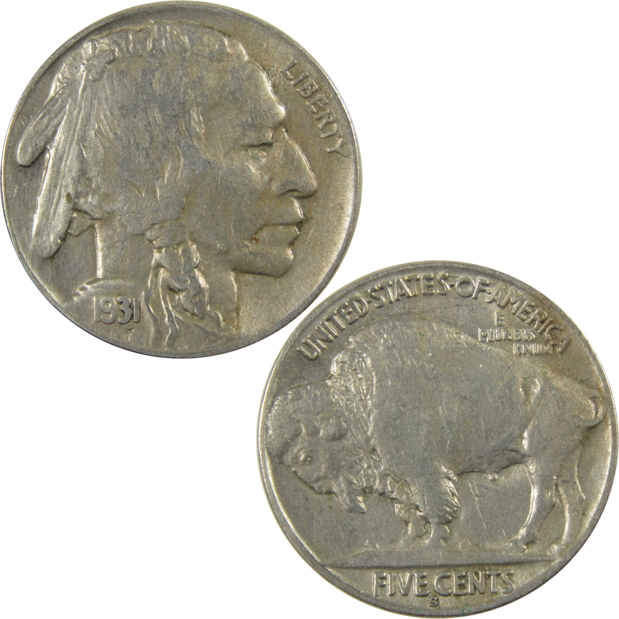 1931 S Indian Head Buffalo 5c XF EF Extremely Fine Details SKU:I28224