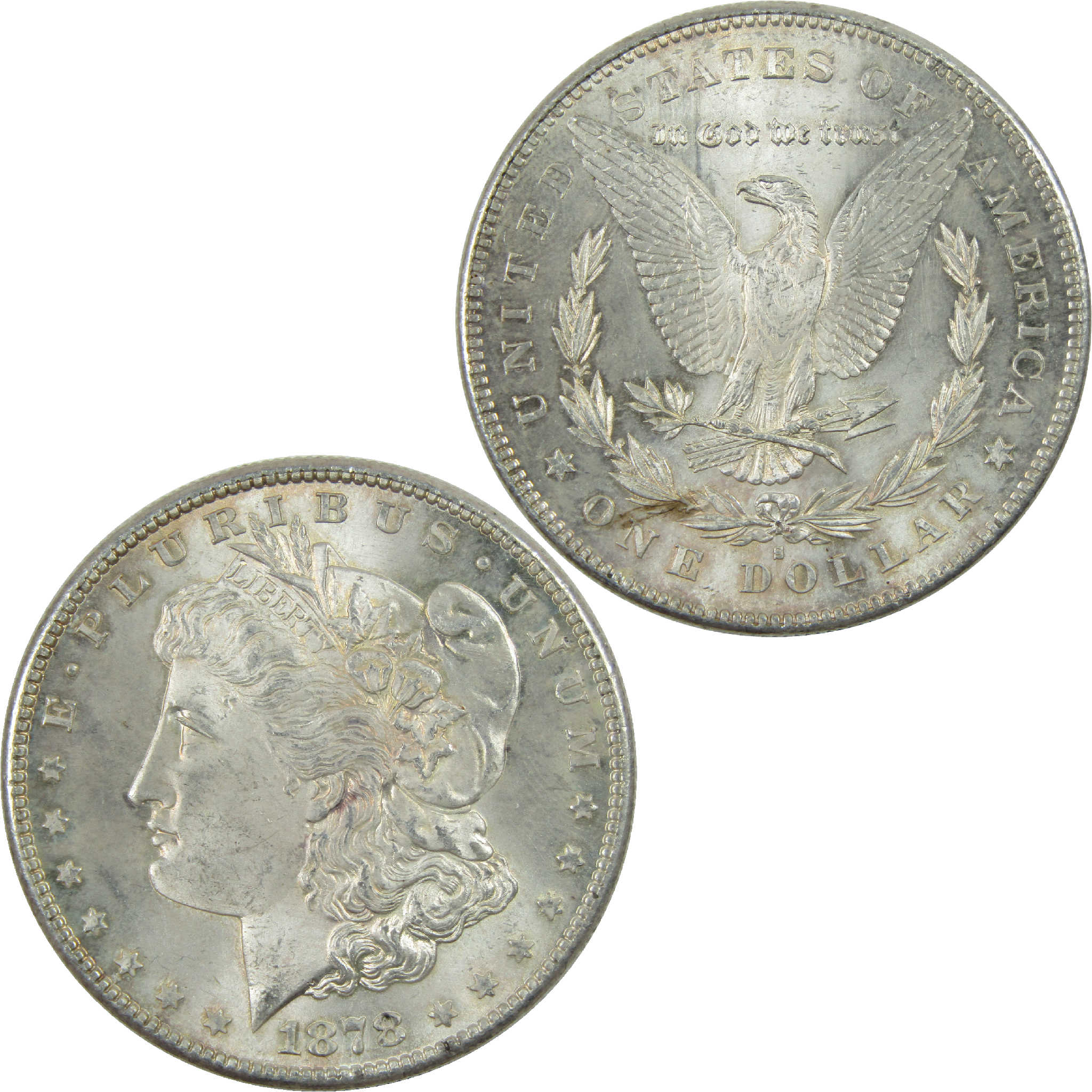 1878 S Morgan Dollar Uncirculated Silver $1 Coin SKU:I13627 - Morgan coin - Morgan silver dollar - Morgan silver dollar for sale - Profile Coins &amp; Collectibles