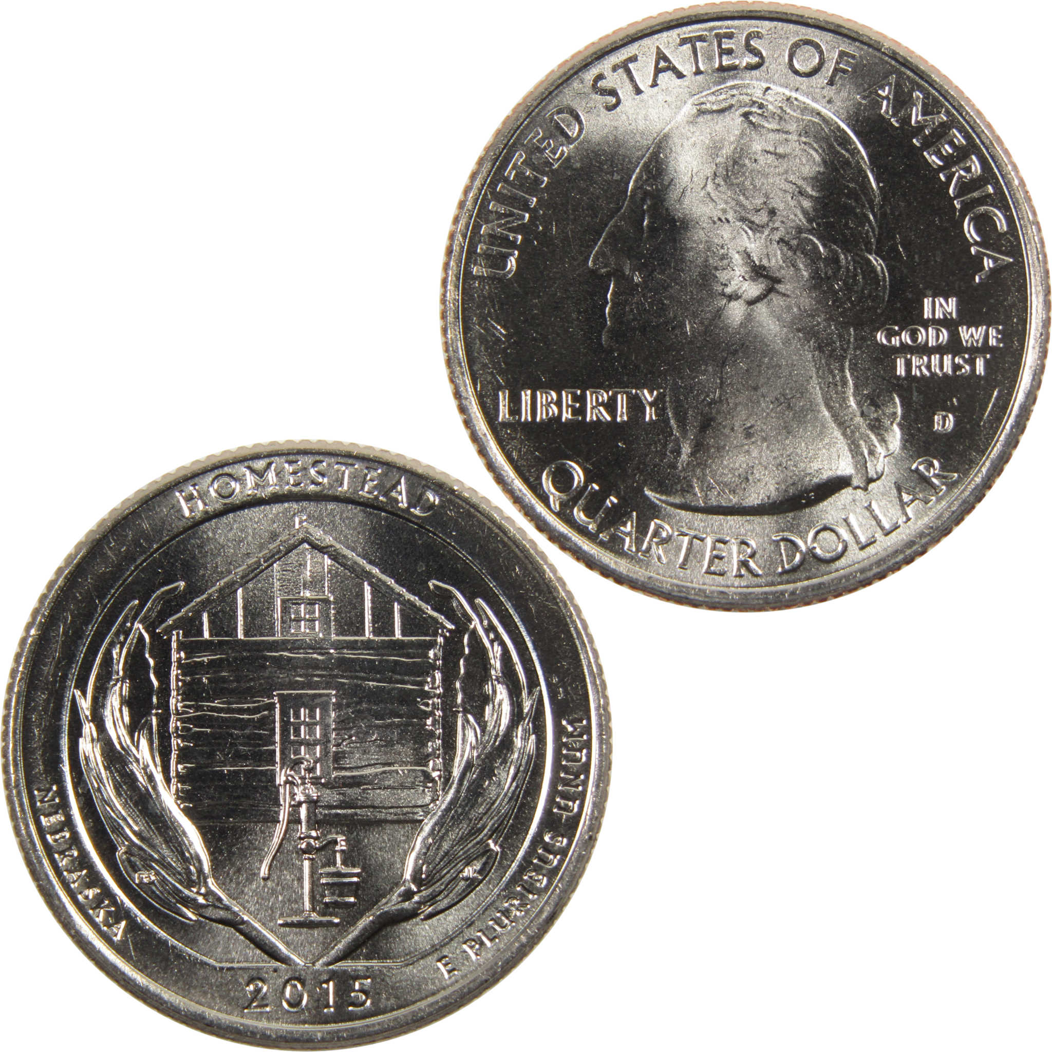 2015 D Homestead National Park Quarter BU Uncirculated Clad 25c Coin   De6cb87a 0346 59bd Bd3d E2491b4edab6 