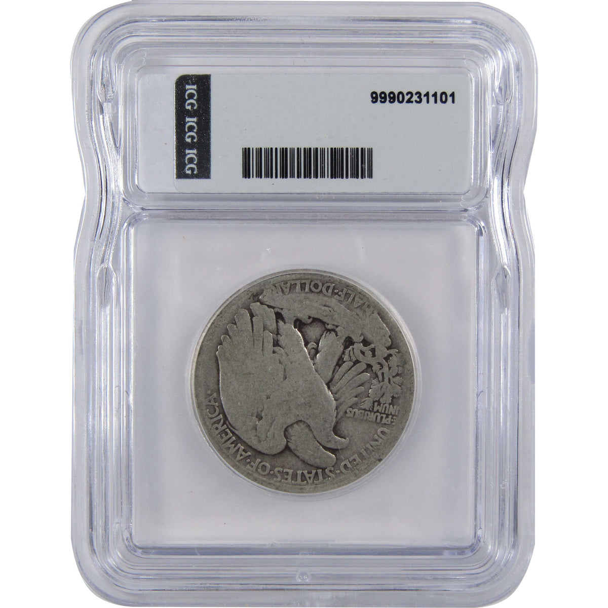 1916 D Obverse Liberty Walking Silver Half Dollar G 4 ICG SKU:I29074