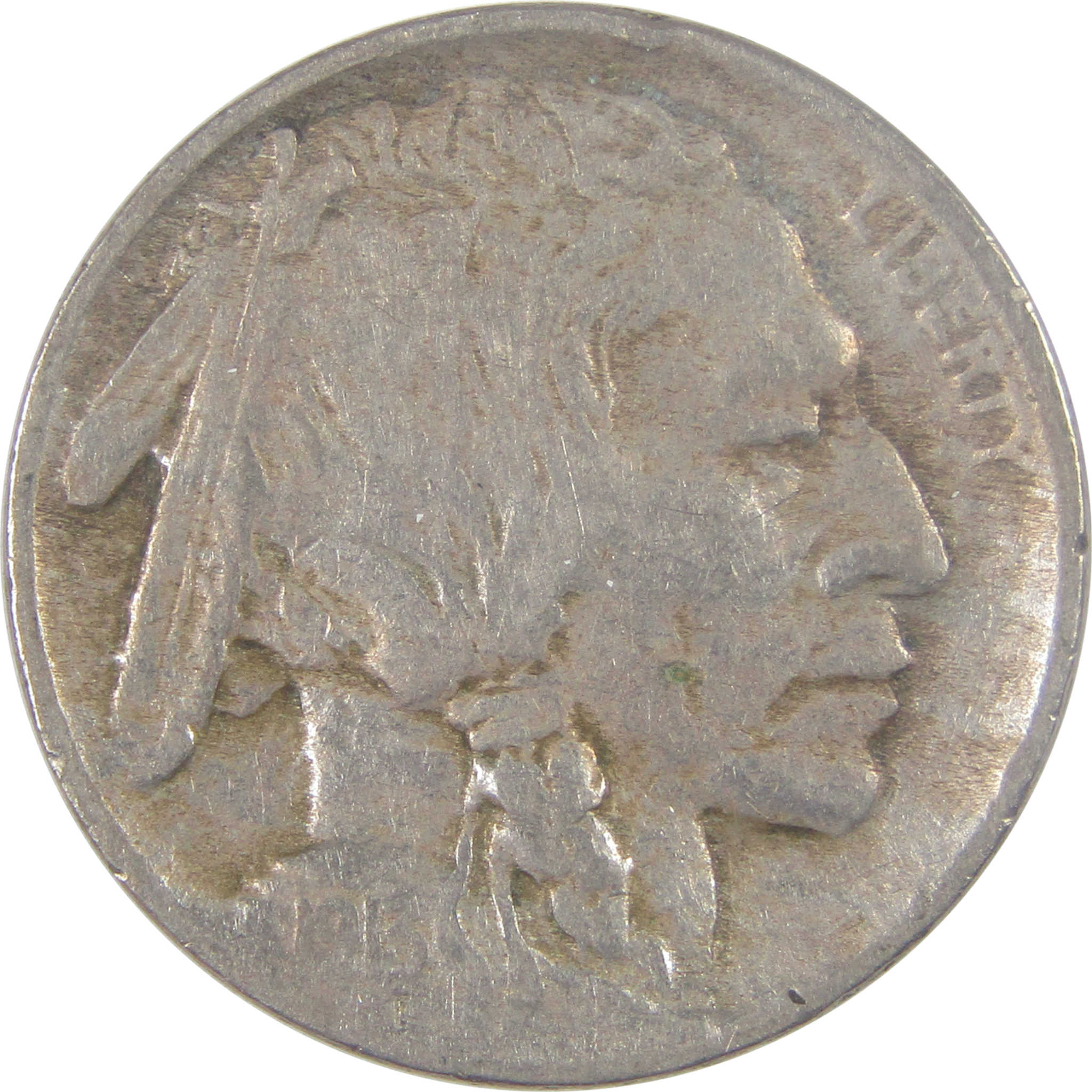 1913 Type 1 Indian Head Buffalo Nickel VG Very Good 5c Coin SKU:I17097