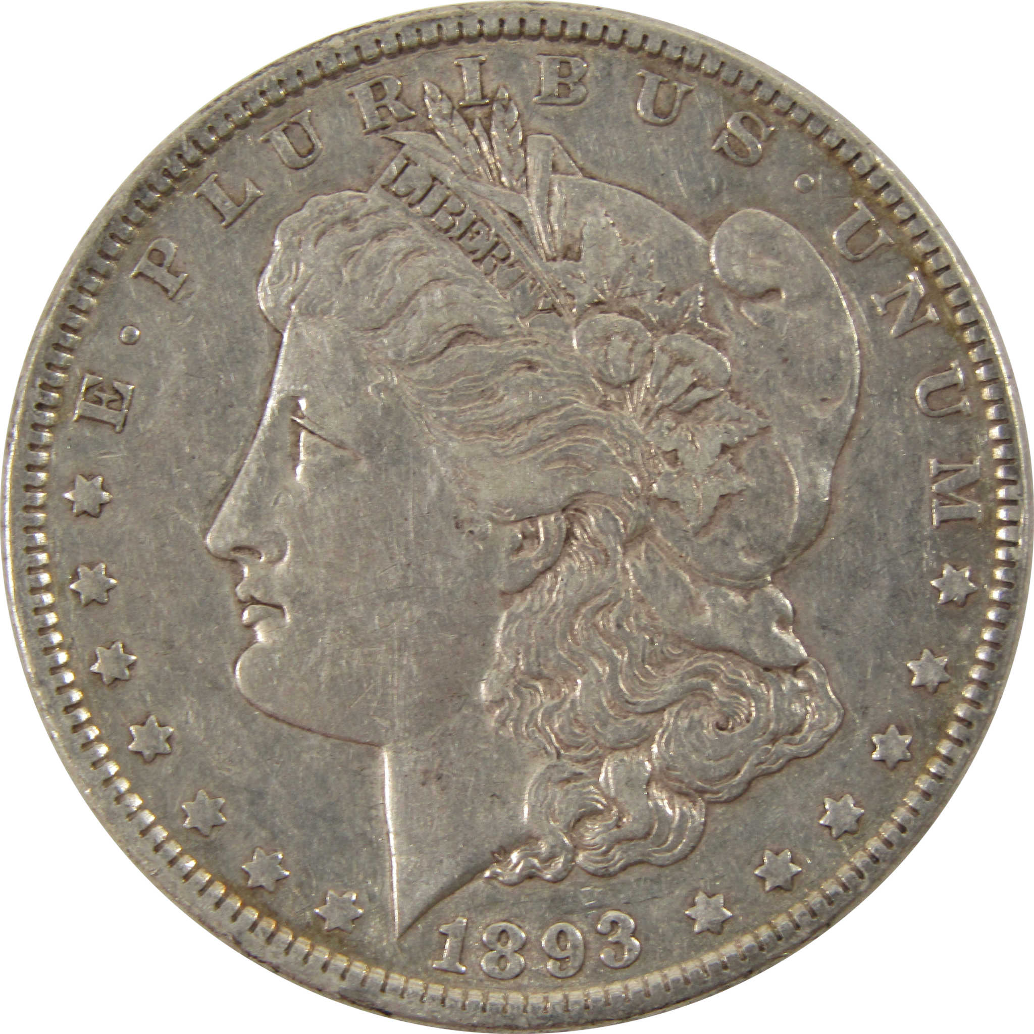 1893 Morgan Dollar XF EF Extremely Fine 90% Silver $1 Coin SKU:I8000 - Morgan coin - Morgan silver dollar - Morgan silver dollar for sale - Profile Coins &amp; Collectibles