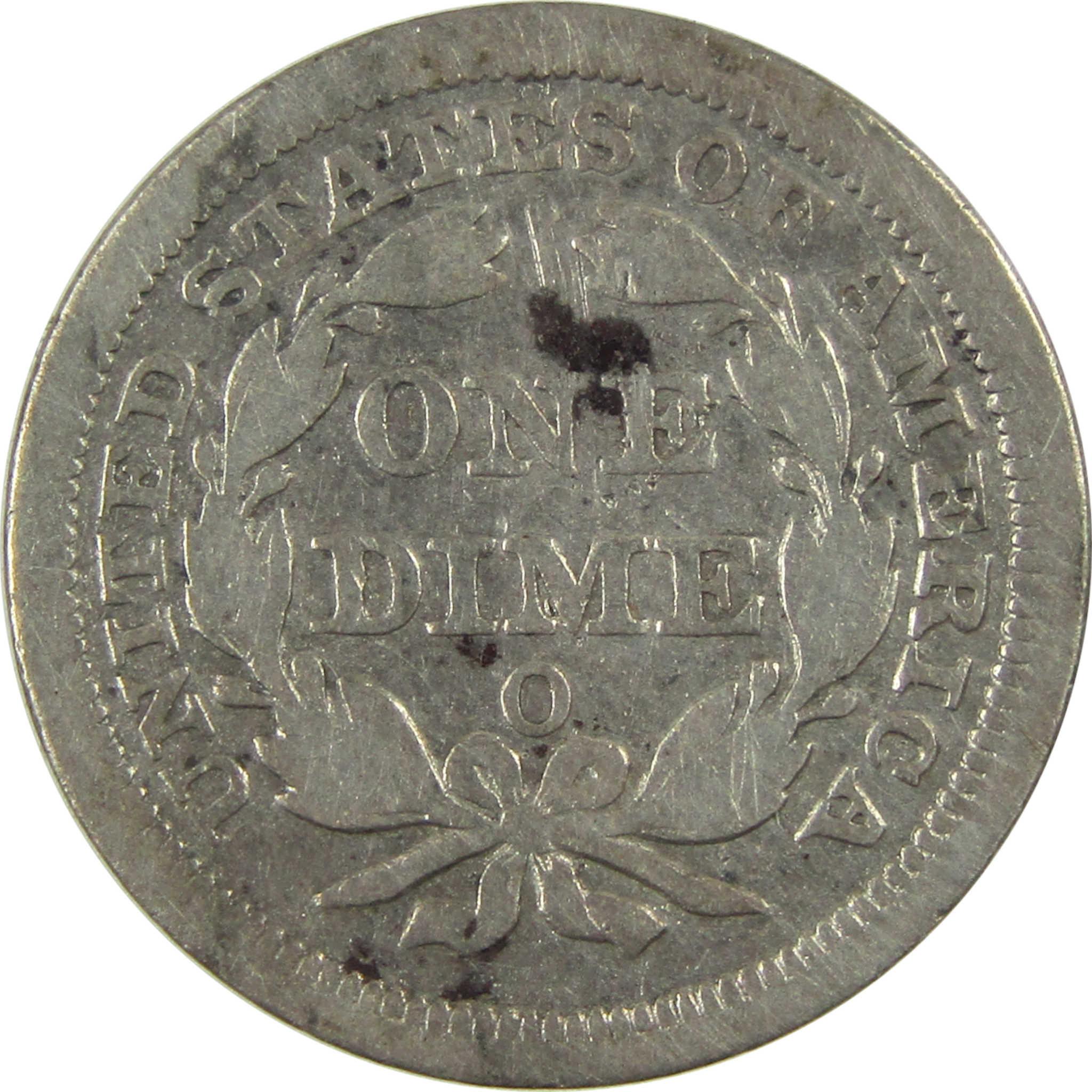 1858 O Seated Liberty Silver Dime VG Very Good 10c Coin SKU:CP92