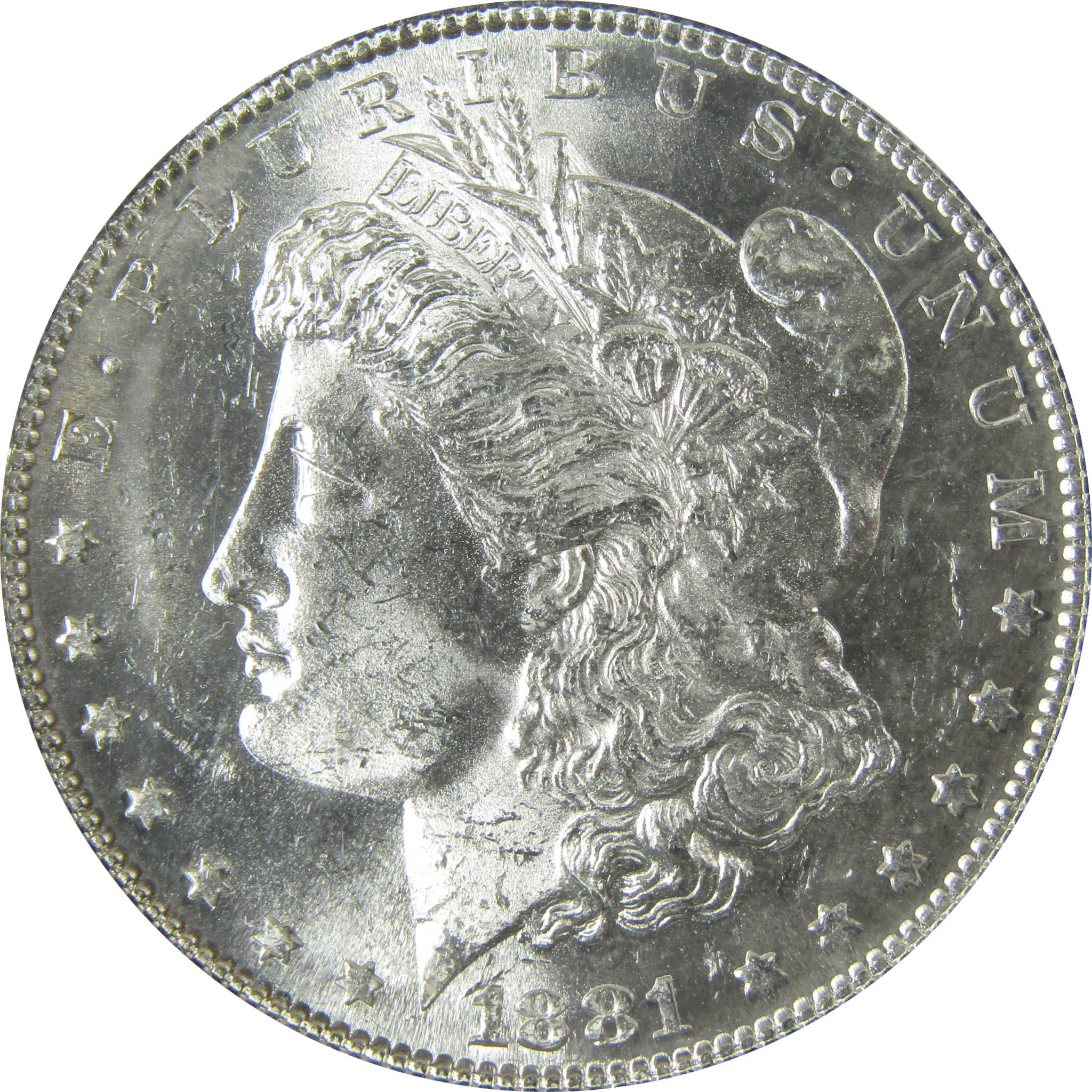 1881 S Morgan Silver Dollar BU Brilliant Uncirculated NGC SKU:CP1651