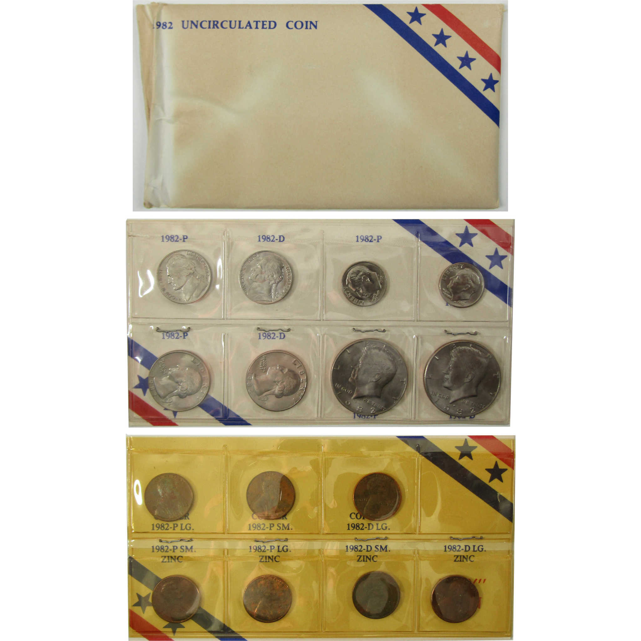 1982 P&D Unofficial 15-Coin Uncirculated Mint Set SKU:I28197