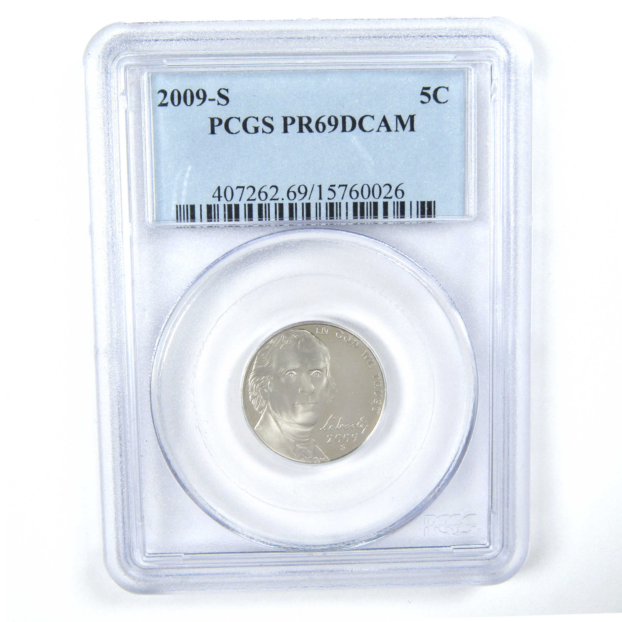 2009 S Jefferson Nickel PR 69 DCAM PCGS 5c Proof Coin SKU:CPC5096