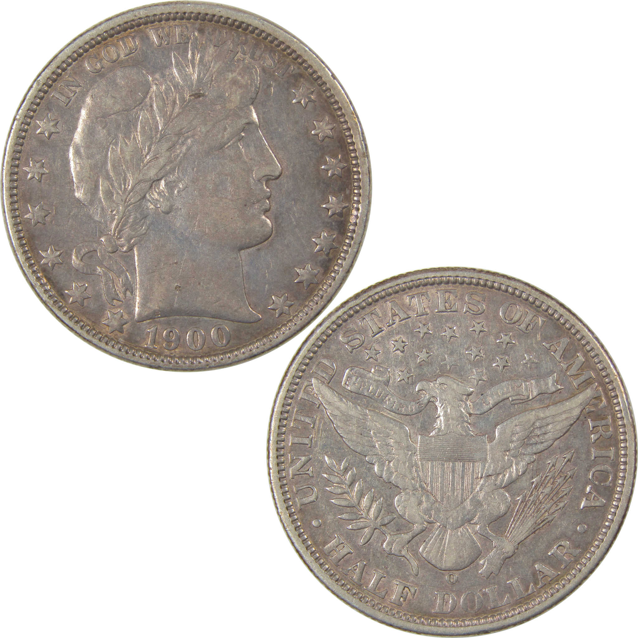 1900 O Barber Half Dollar XF EF Extremely Fine Silver SKU:I23850