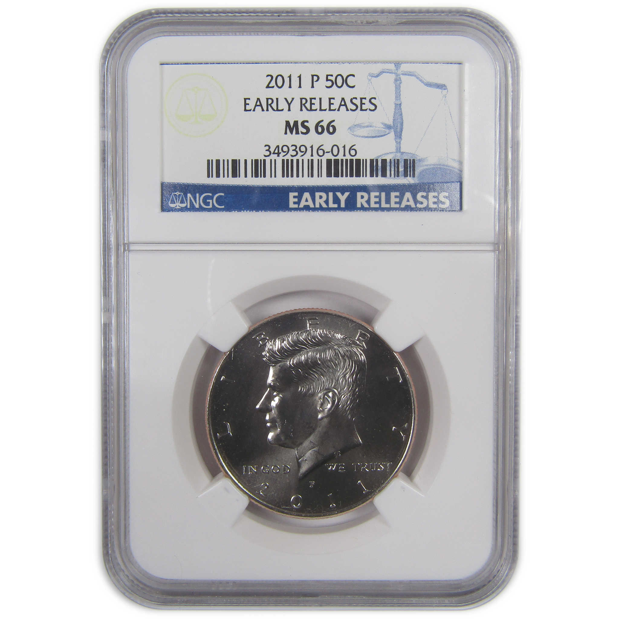 2011 P Kennedy Half Dollar MS 66 NGC Clad Early Releases SKU:CPC9739