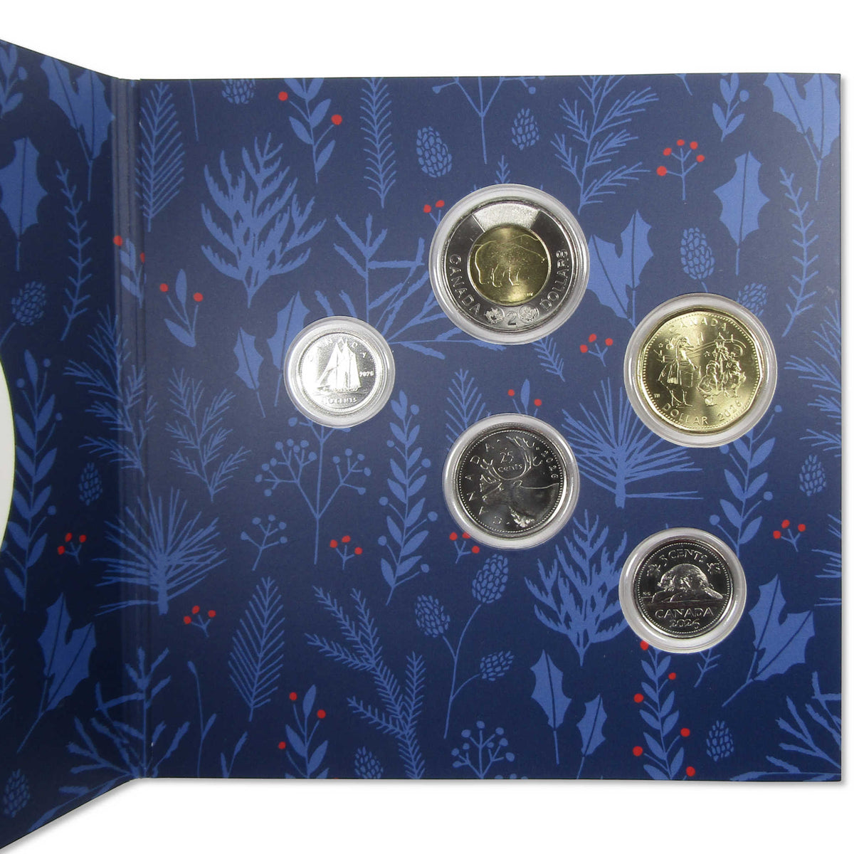 2026 Canada Holiday Gift Card Set BU Brilliant Uncirculated Coin COA