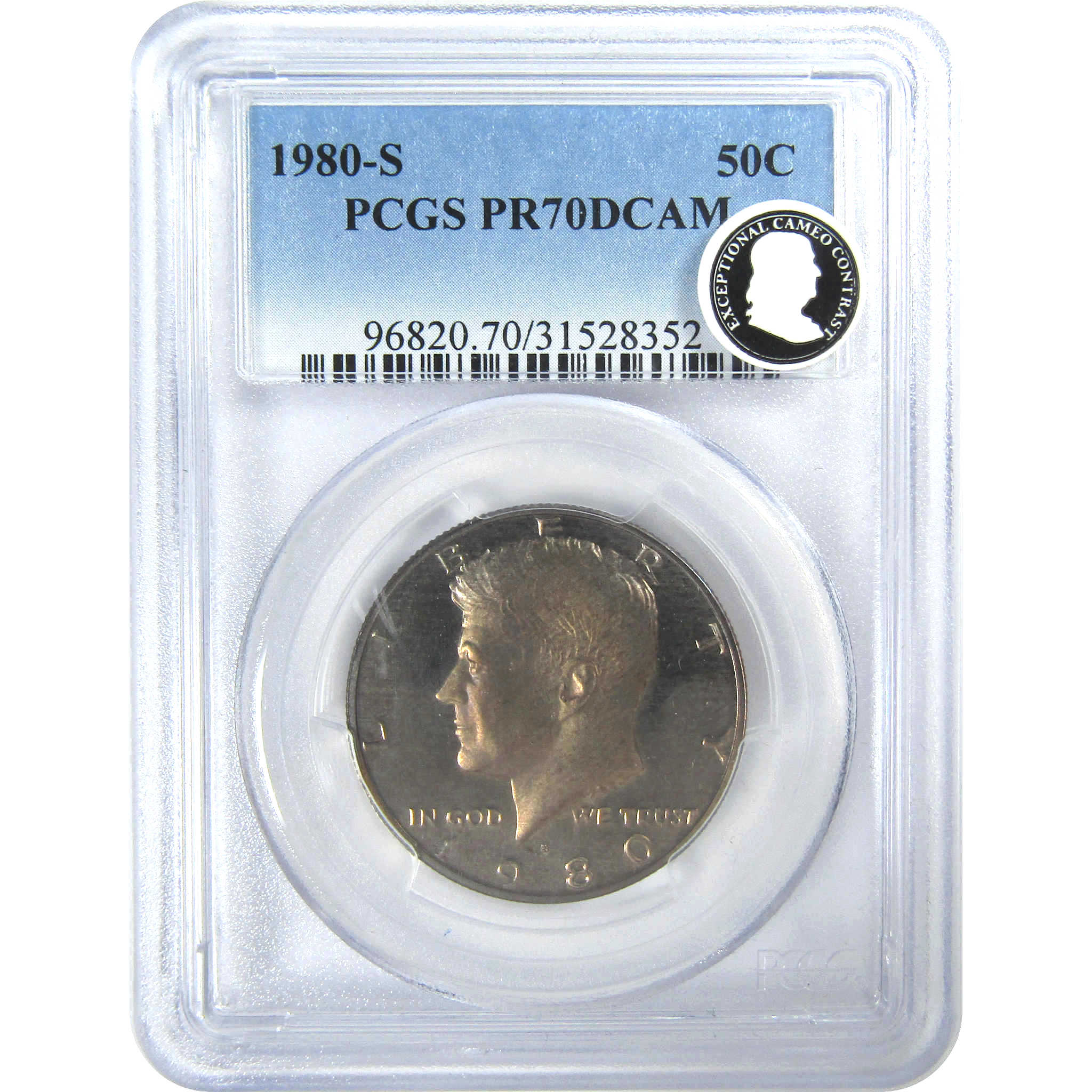 1980 S Kennedy Half Dollar PR 70 DCAM PCGS Clad Proof 50c SKU:CPC9358