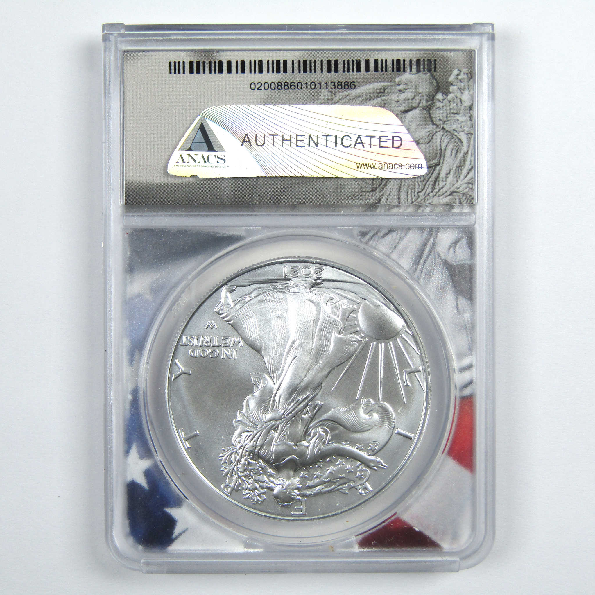 2021 (S) Type 2 American Silver Eagle MS 70 ANACS $1 SKU:CPC7838