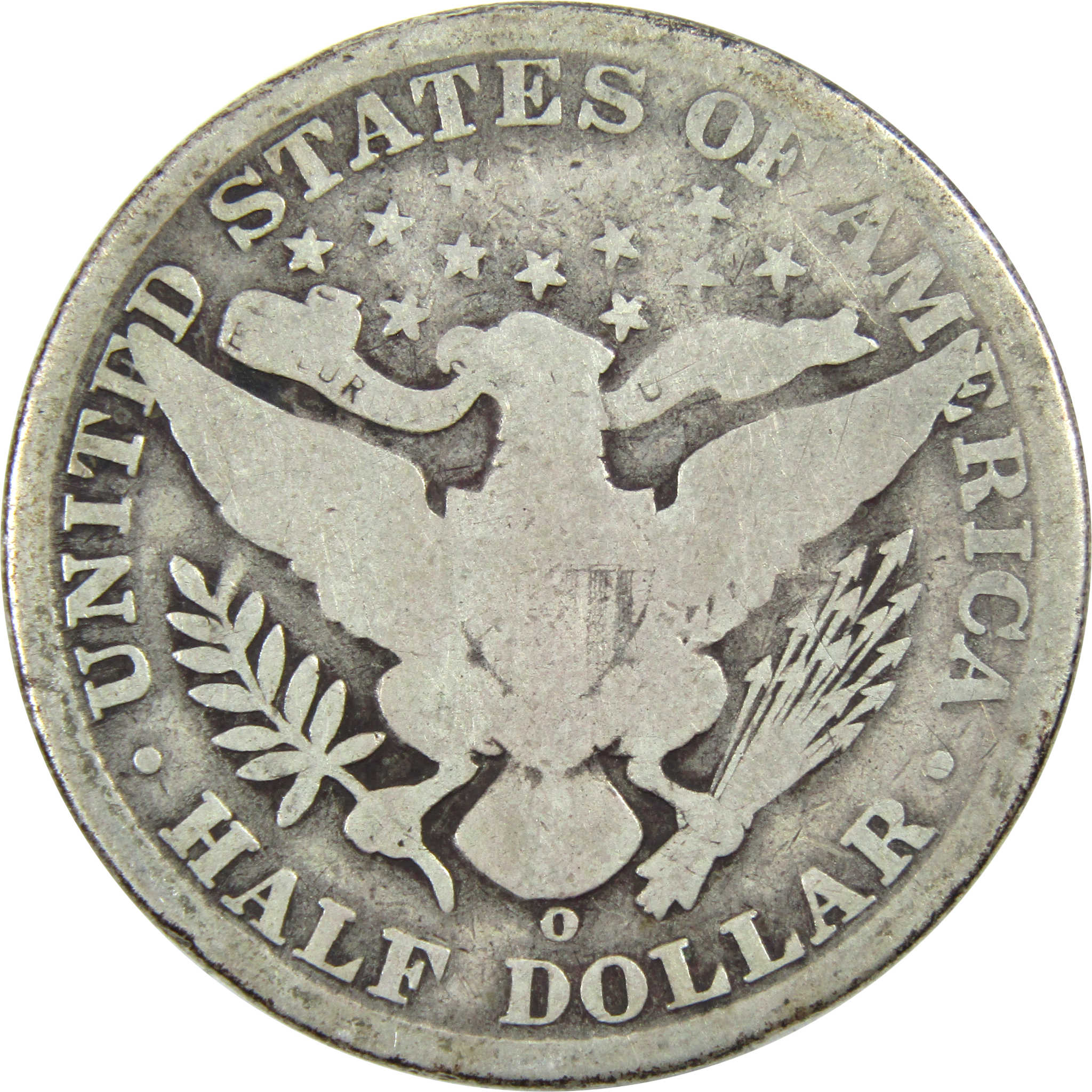 1907 O Barber Half Dollar G Good Silver 50c Coin SKU:I12806