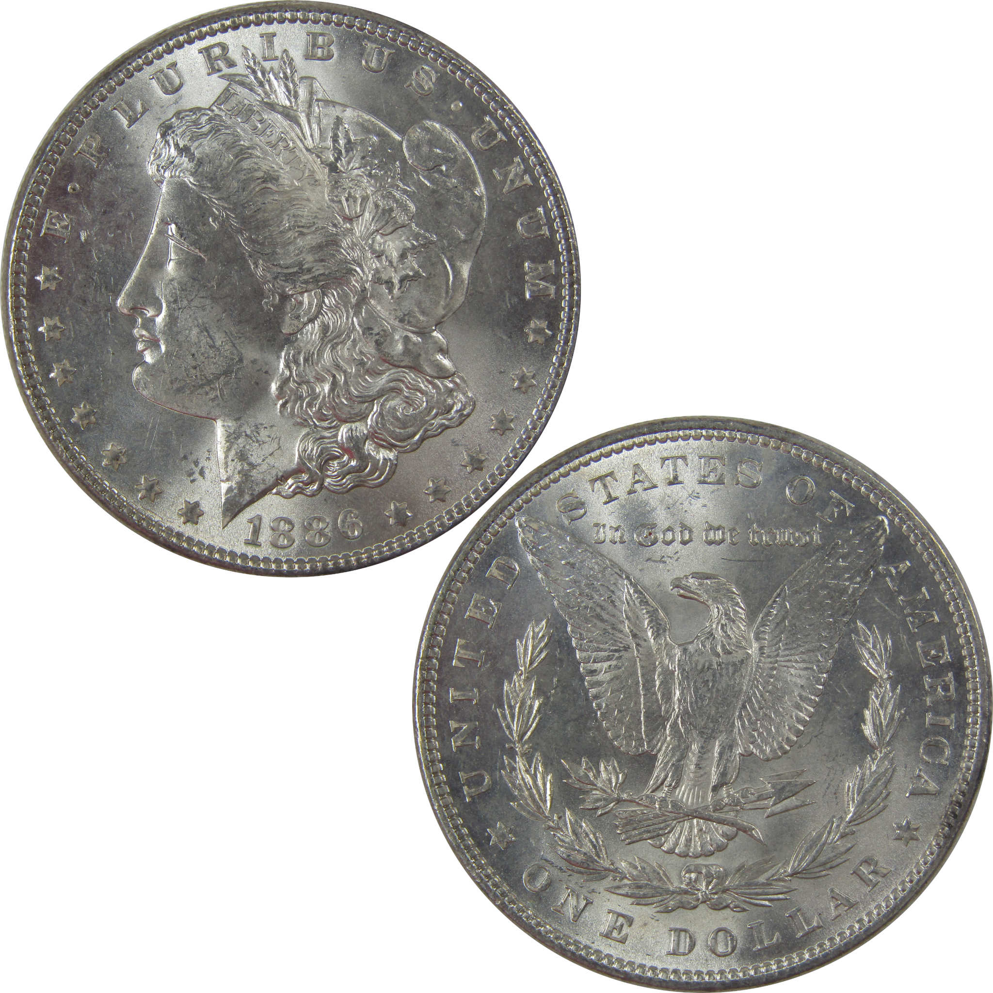 1886 Morgan Dollar Uncirculated Silver $1 Coin SKU:CPC1159 - Morgan coin - Morgan silver dollar - Morgan silver dollar for sale - Profile Coins &amp; Collectibles