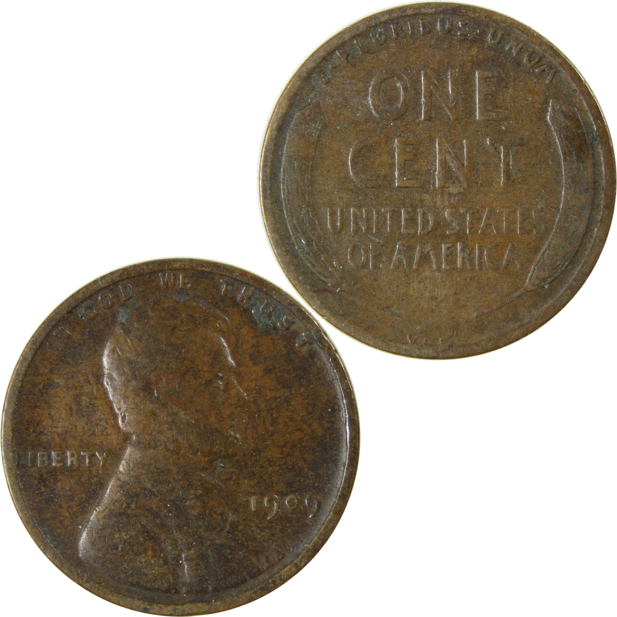1909 VDB Lincoln Wheat Cent VG Very Good Details Penny SKU:I26315