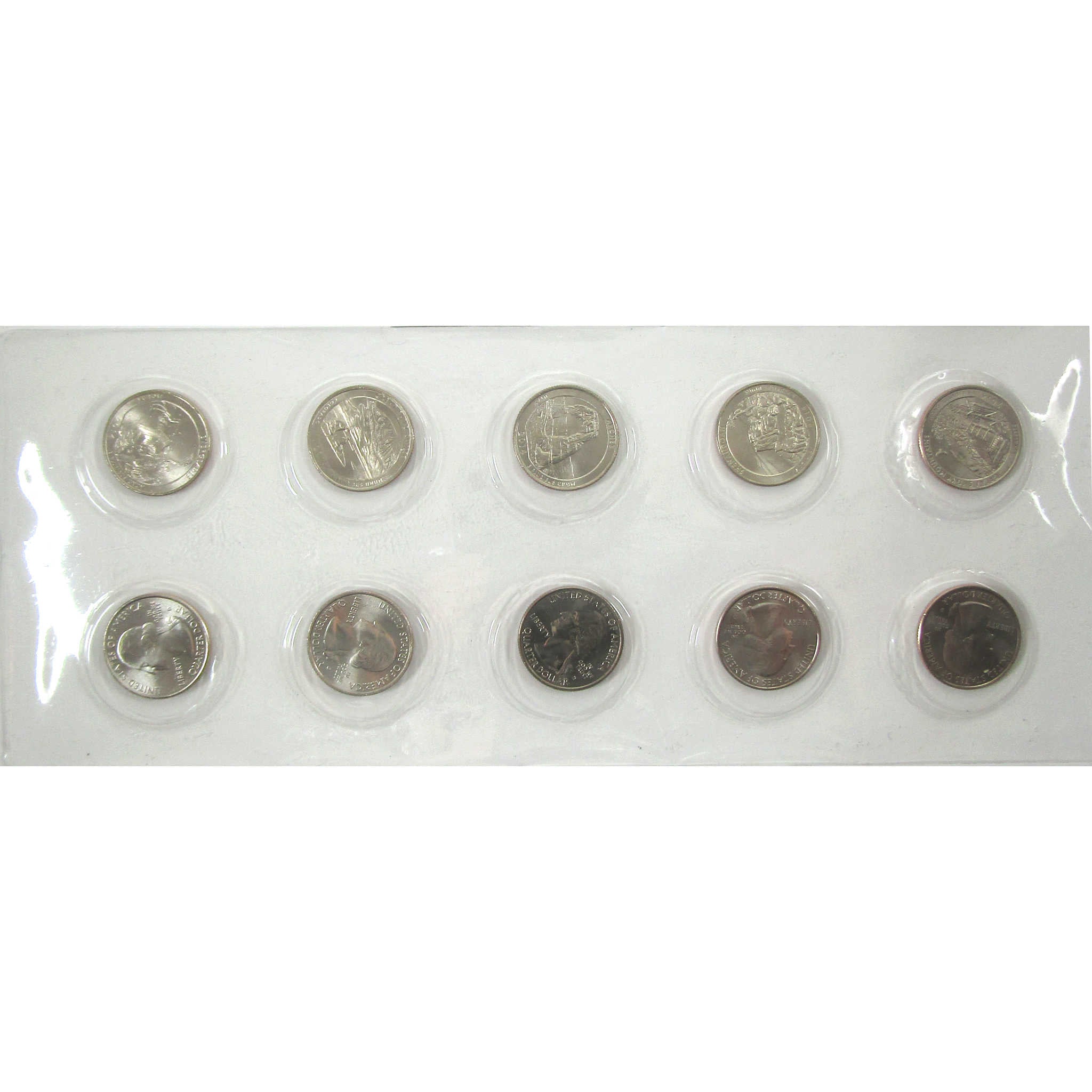 2014 P&D Quarter 10 Piece Set Uncirculated 25c Coin SKU:CPC8520