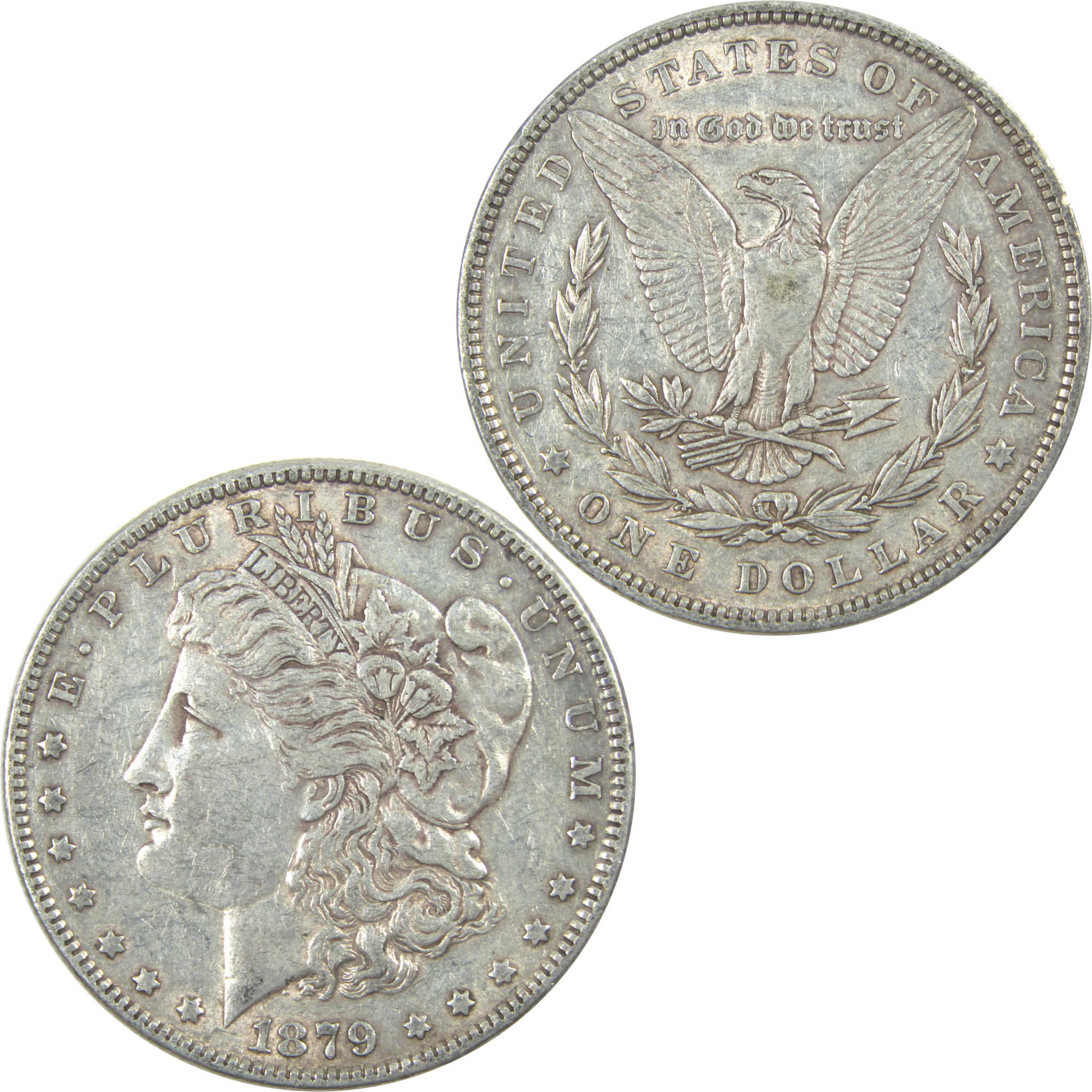 1879 Morgan Dollar XF EF Extremely Fine Silver $1 Coin SKU:I15408 - Morgan coin - Morgan silver dollar - Morgan silver dollar for sale - Profile Coins &amp; Collectibles