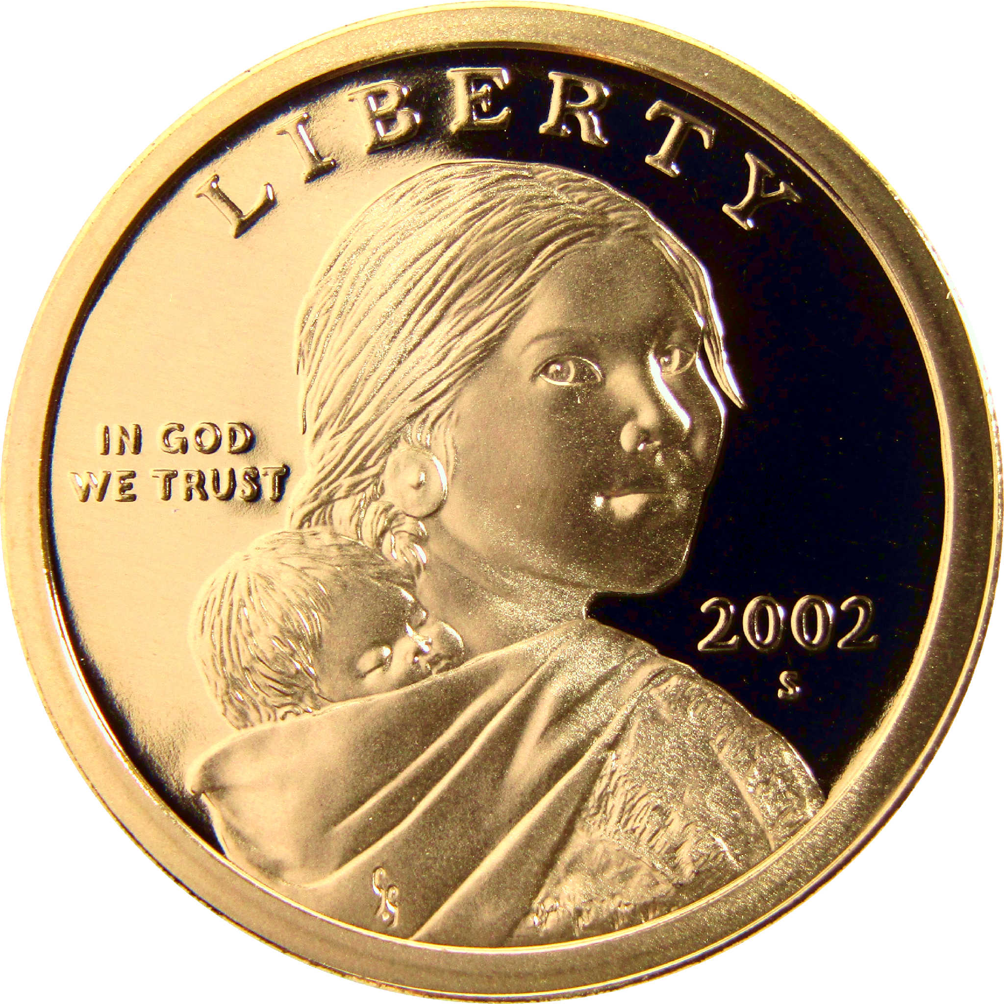 2002 S Sacagawea Native American Dollar Choice Proof $1 Coin