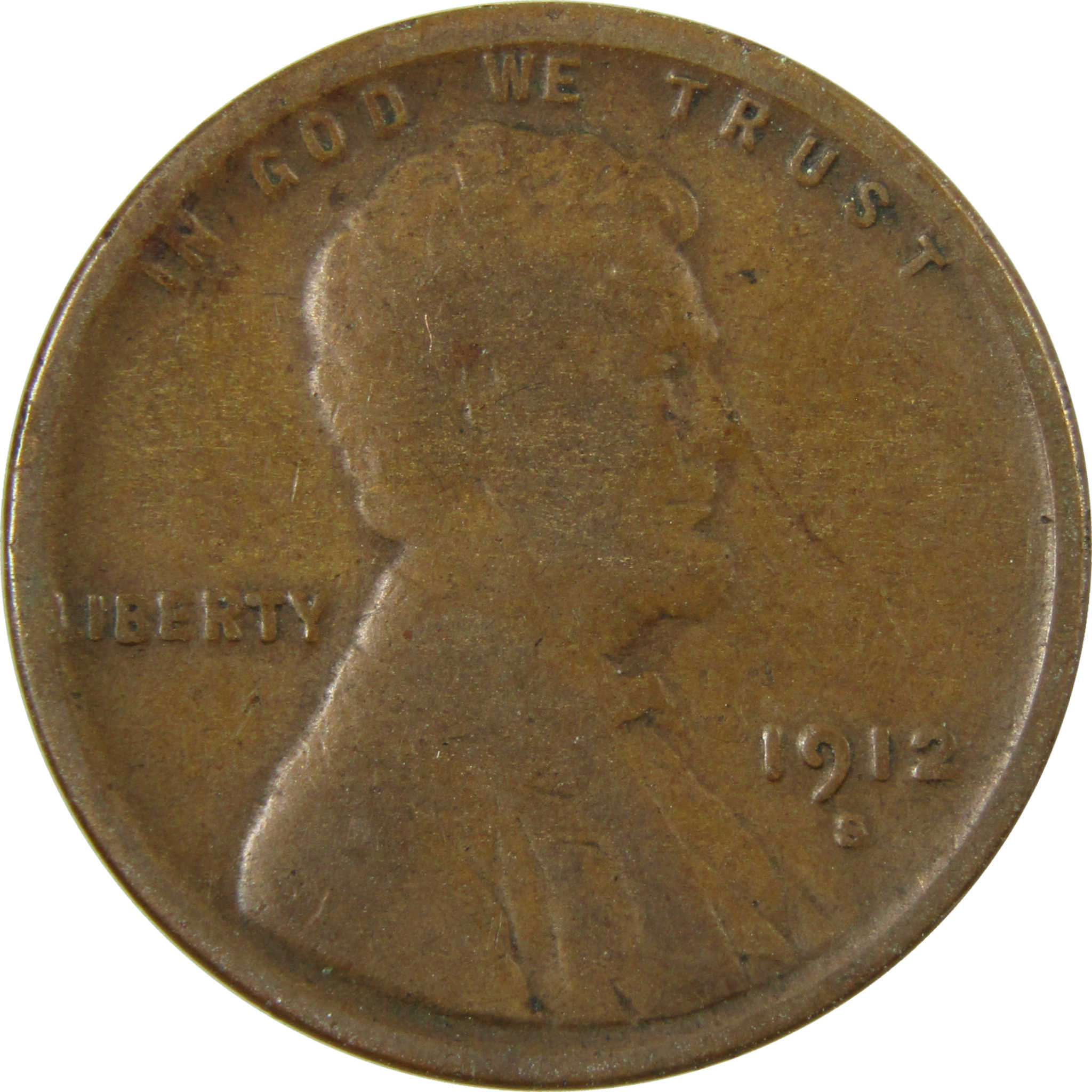 1912 S Lincoln Wheat Cent G Good Penny 1c Coin Collectible SKU:I28148