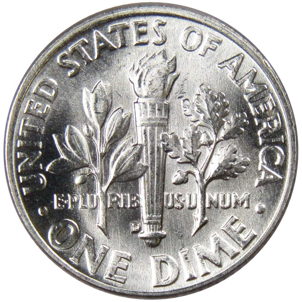 1951 D Roosevelt Silver Dime Uncirculated Mint State 10c Coin